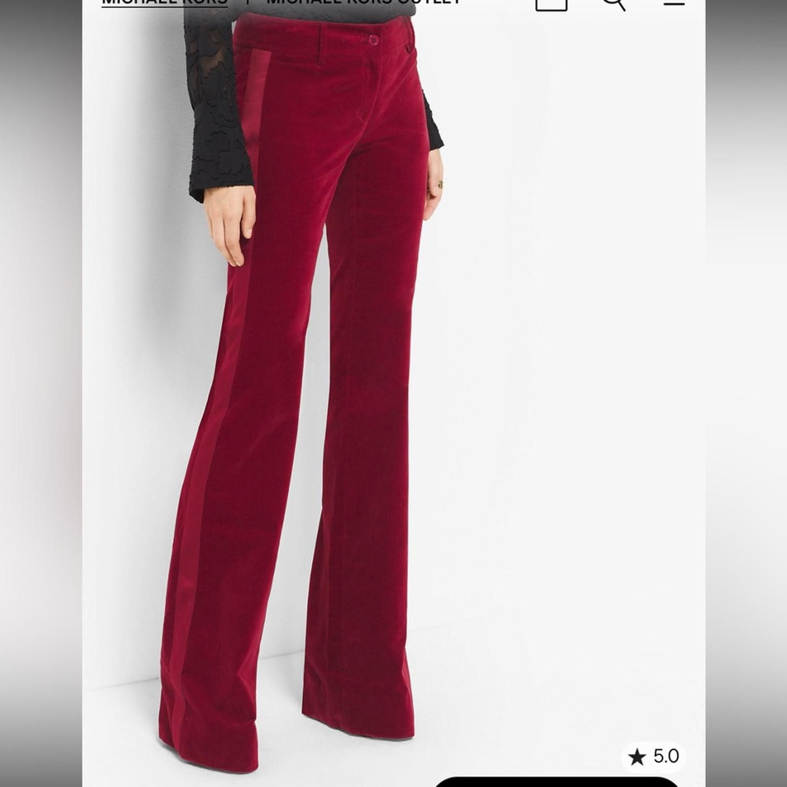 Michael Kors MICHAEL MICHAEL KORS Velvet Tuxedo Flares Size 26" / US 2 / IT 38 - 7 Thumbnail