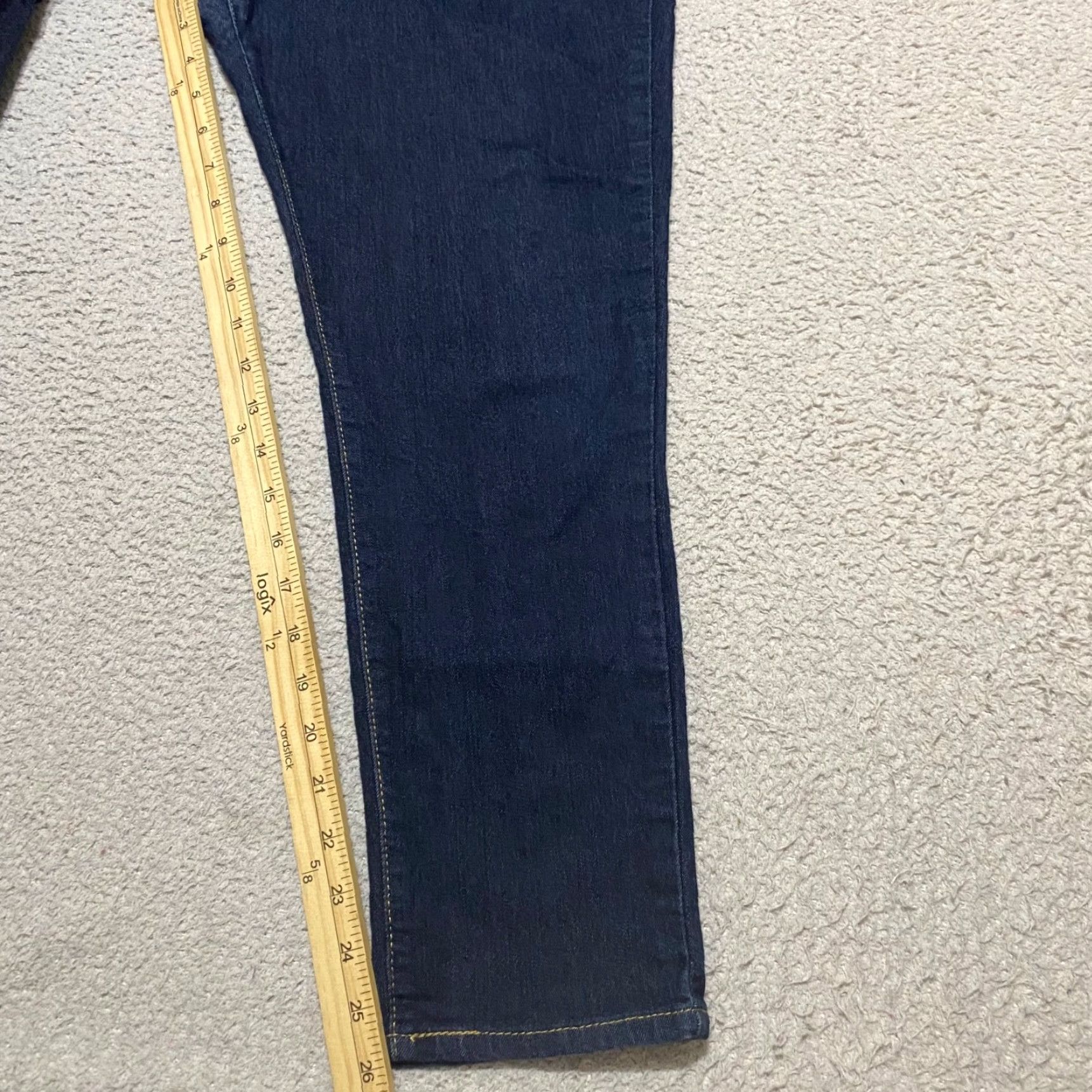 Denizen DENIZEN Jeans Womens Mid Rise Skinny 14 Blue Denim Dark Wash 5-Pocket Design Regular Stretch - Denim - Jeans Womens Size 36" / US 14 / IT 50 - 6 Thumbnail