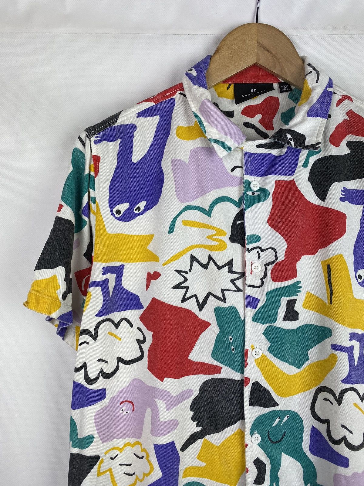 Other Lazy Oaf men’s viscose short sleeve overprinted shirt Size US XS / EU 42 / 0 - 5 Thumbnail