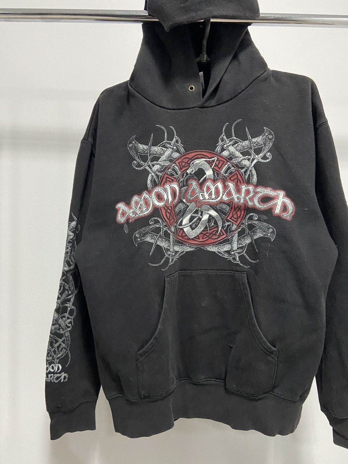 Band Tees × Vintage Amon Amarth big print logo hoodie rock band vintage Size US M / EU 48-50 / 2 - 3 Thumbnail