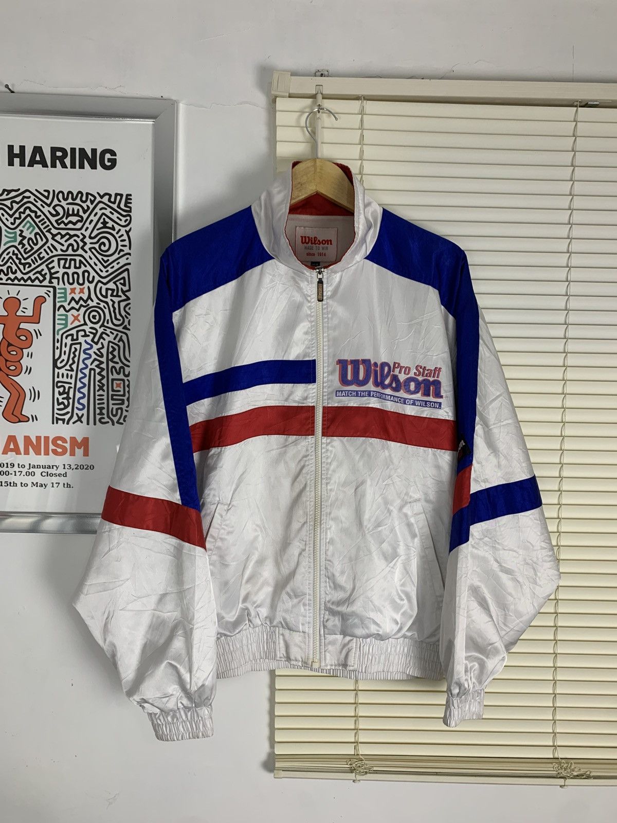 Vintage × Wilson Vintage 90s Wilson Oversized Tennis Jacket Size US L / EU 52-54 / 3 - 1 Thumbnail