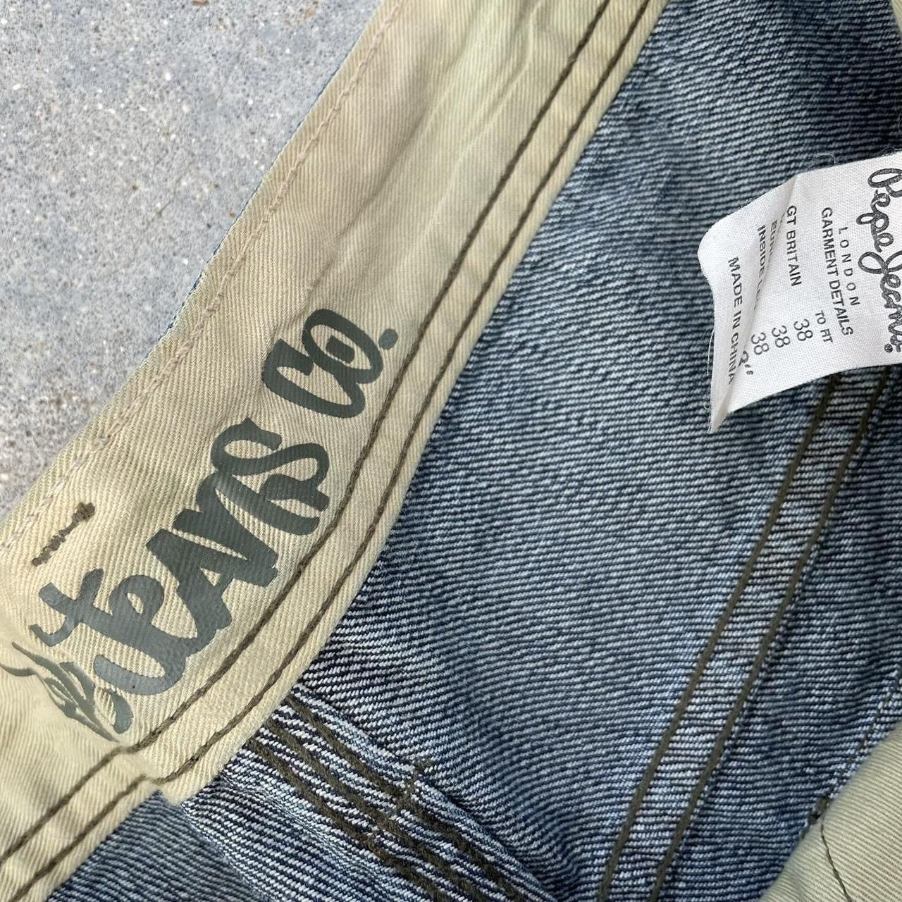Japanese Brand × Vintage Crazy vintage Y2K baggy PEPE jeans cyber grunge skater pants Size US 38 / EU 54 - 4 Thumbnail