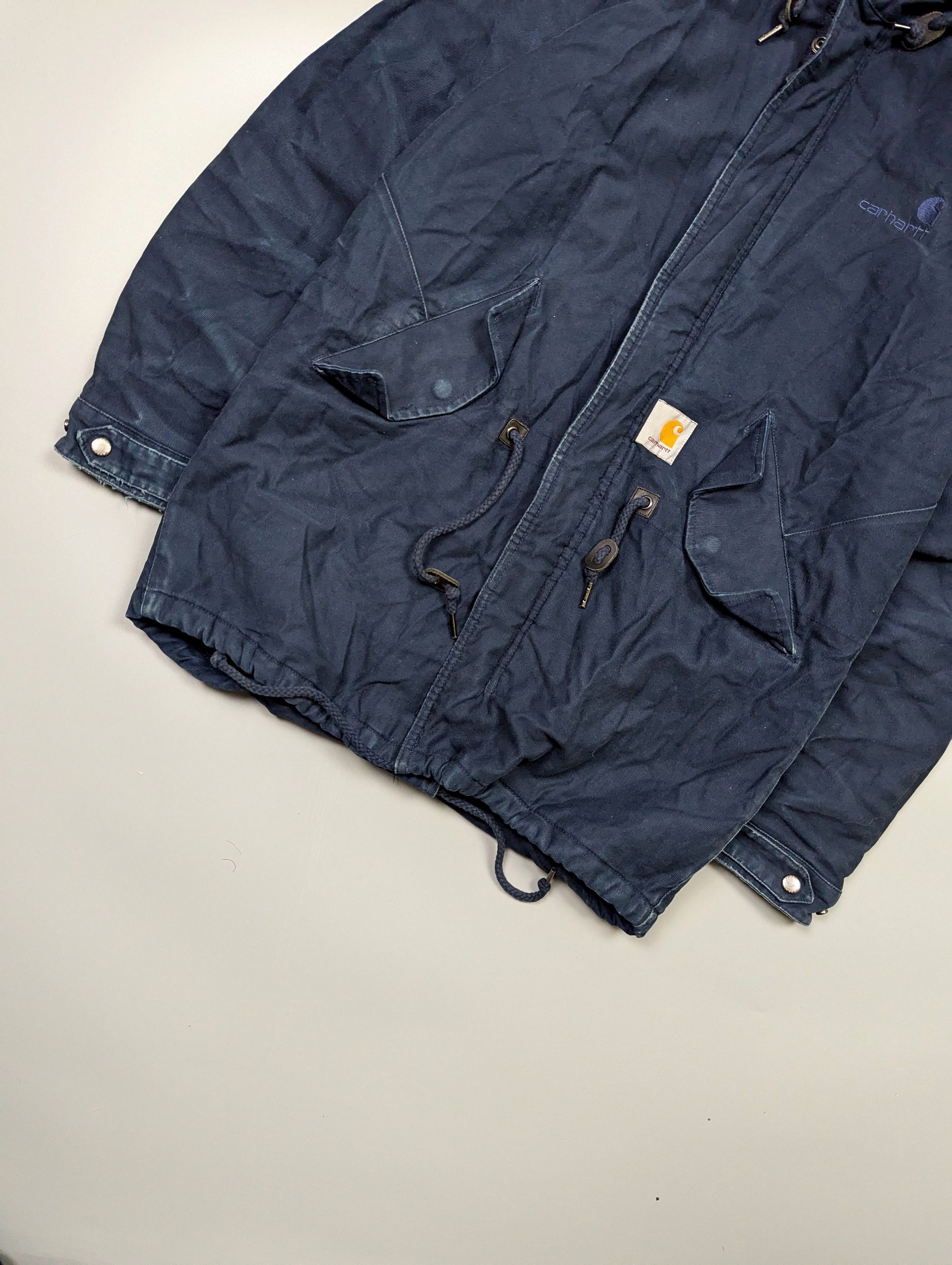 Carhartt Wip Carhartt WIP Dalsh VTG Men’s Canvas Parka Faded Jacket Size US M / EU 48-50 / 2 - 2 Thumbnail