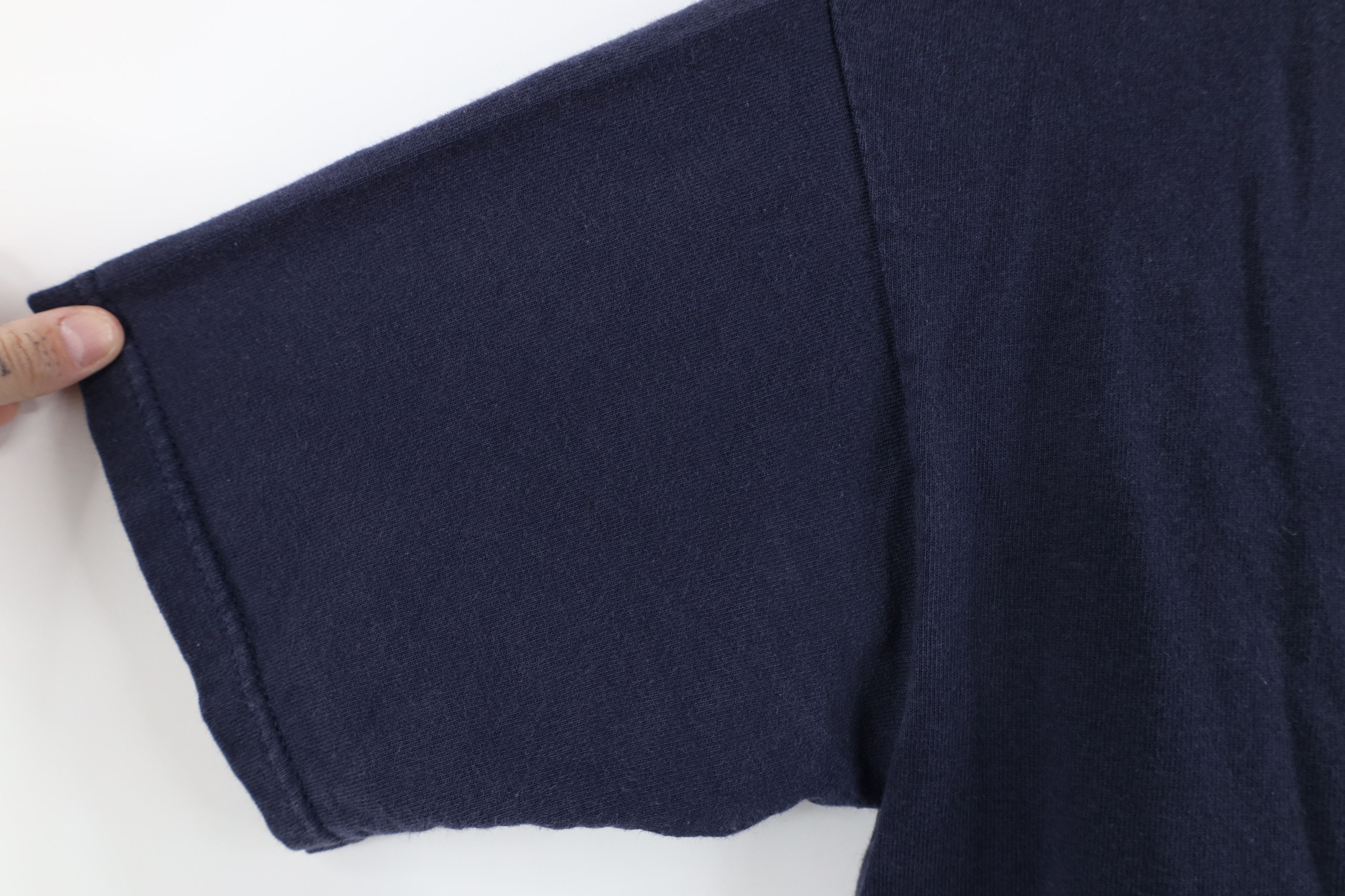 Vintage Vintage 90s Streetwear Blank Heavyweight Henley T-Shirt Blue Size US M / EU 48-50 / 2 - 7 Thumbnail