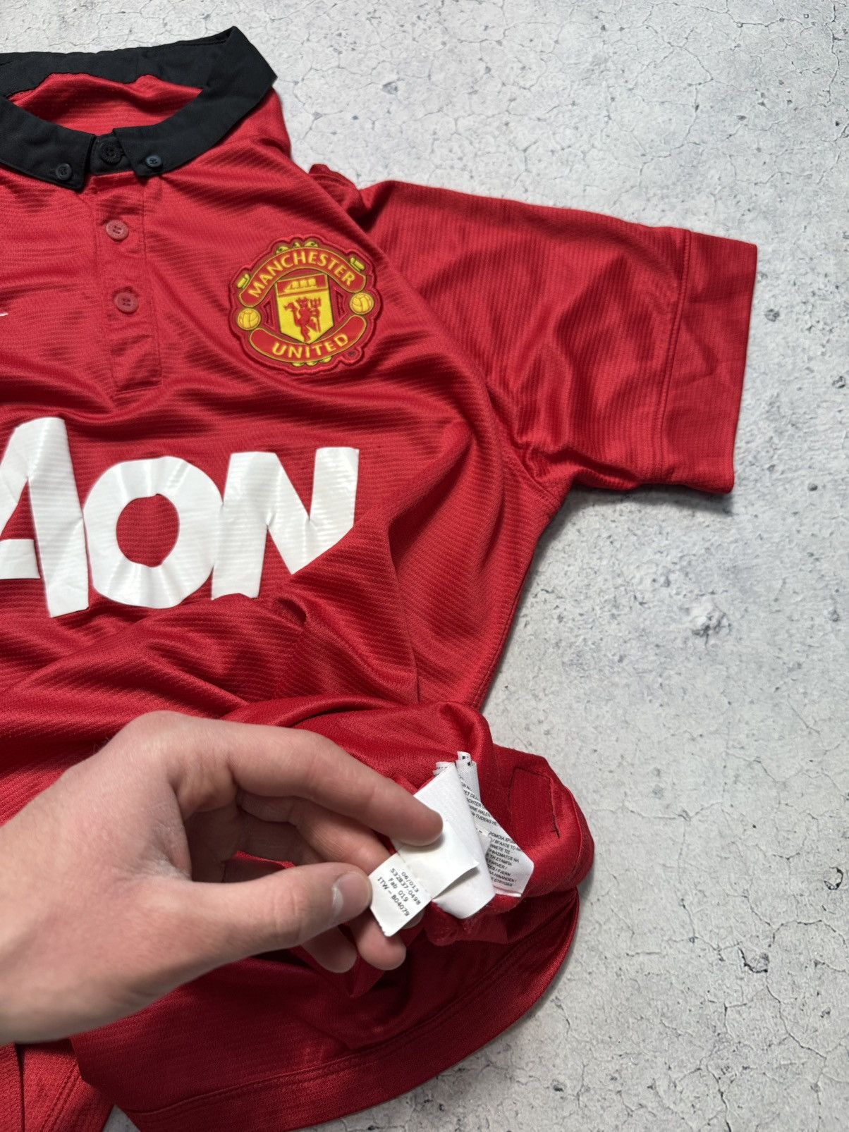 Nike Nike FC Manchester United Soccer Jersey 2013/2014 Y2K Size US L / EU 52-54 / 3 - 12 Thumbnail