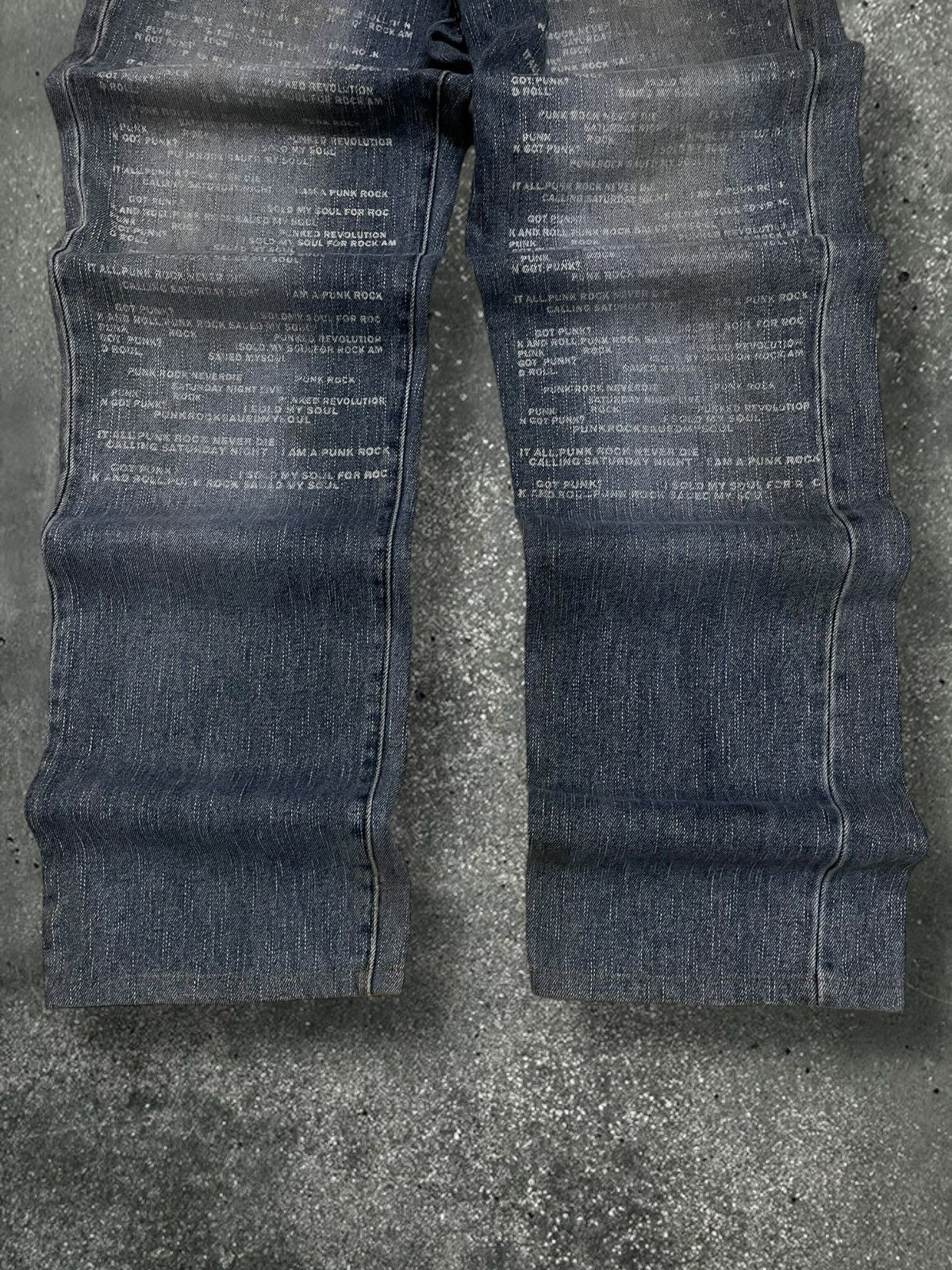 Hysteric Glamour Vintage 90s Japan Designer In The Attic Poem Got Punk Denim Size US 30 / EU 46 - 3 Thumbnail