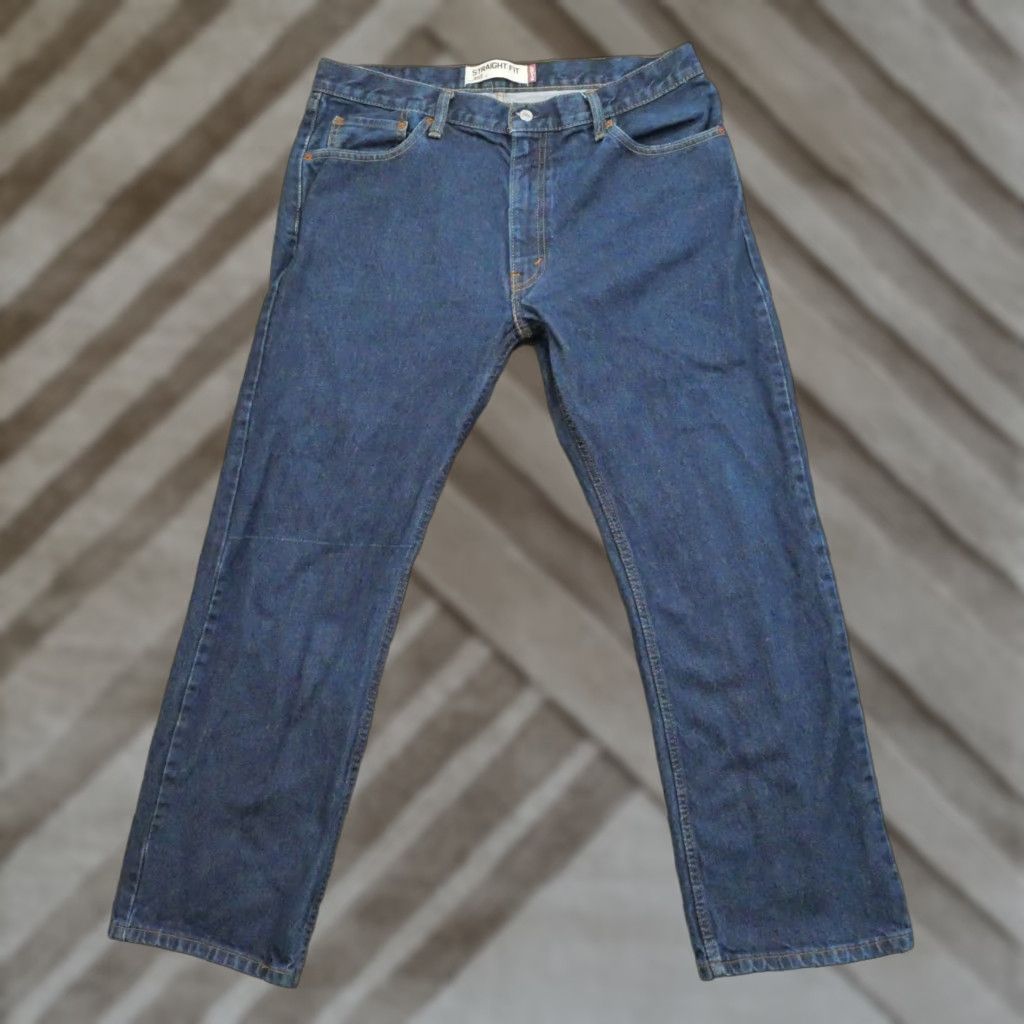 Levi's Levis 505 Jeans Mens 36x30 Blue Denim Pants Straight Leg Regular Fit Size US 36 / EU 52 - 1 Thumbnail