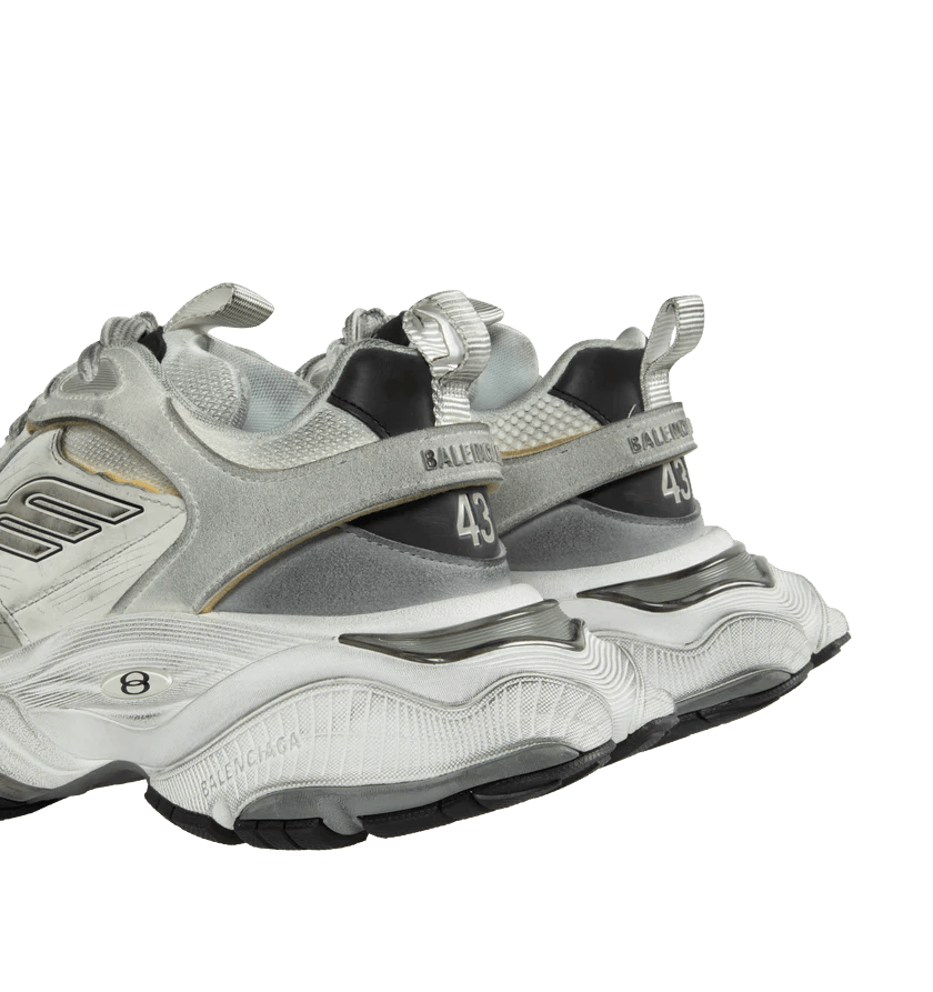 Balenciaga o1h1sh11224 Cargo Sneaker in White/Grey Size US 10 / EU 43 - 4 Thumbnail