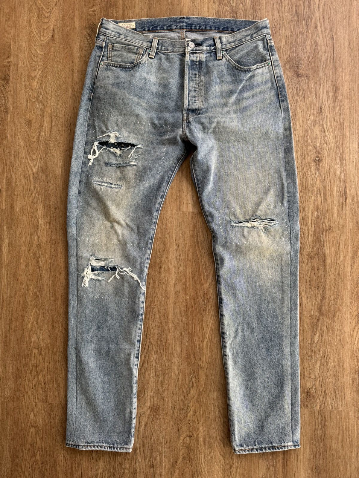 Levi's 501 Original Fit Selvedge Size US 35 - 1 Thumbnail