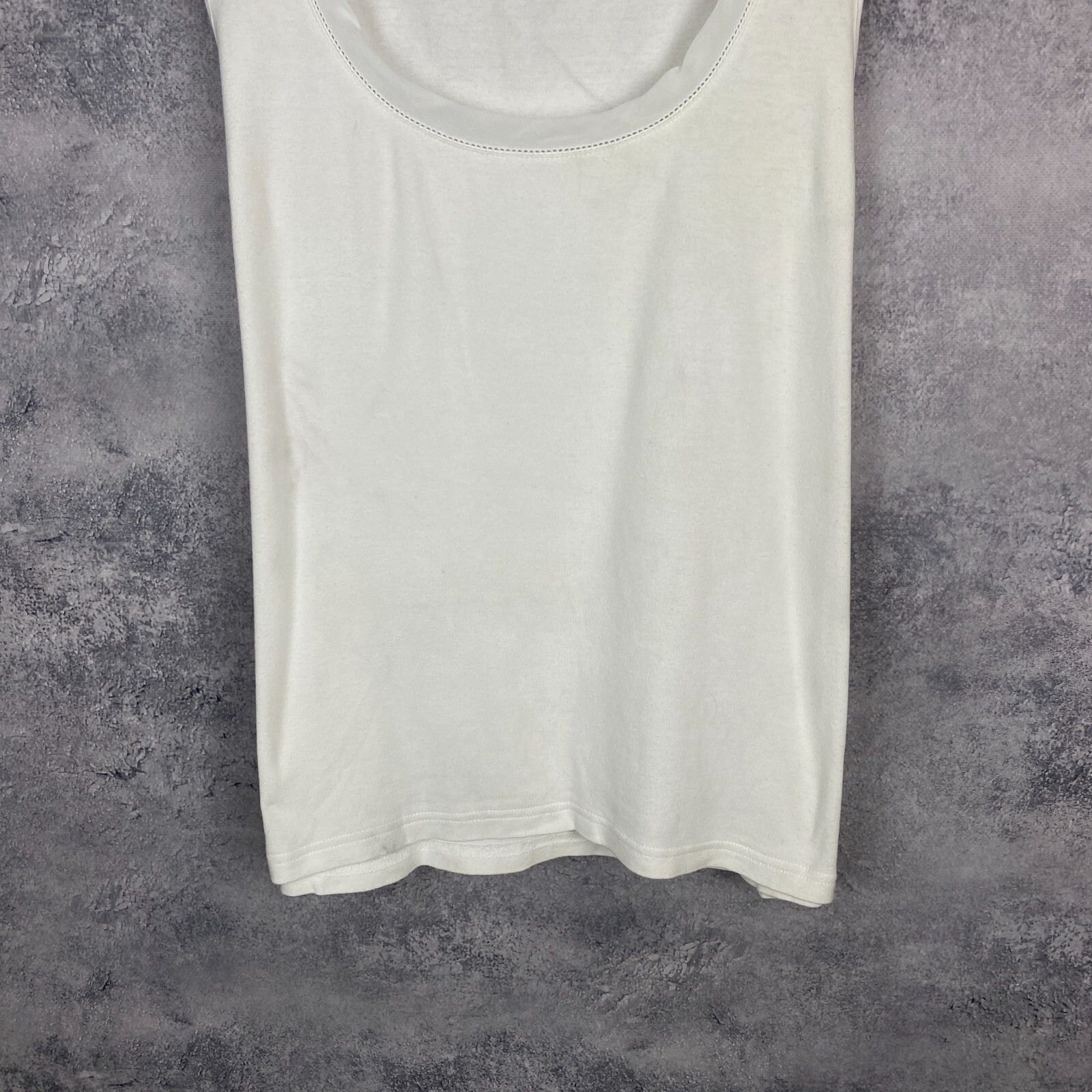 Lauren Ralph Lauren Lauren Ralph Lauren Tank Top Women's Size L White Cotton ` Size L / US 10 / IT 46 - 3 Thumbnail