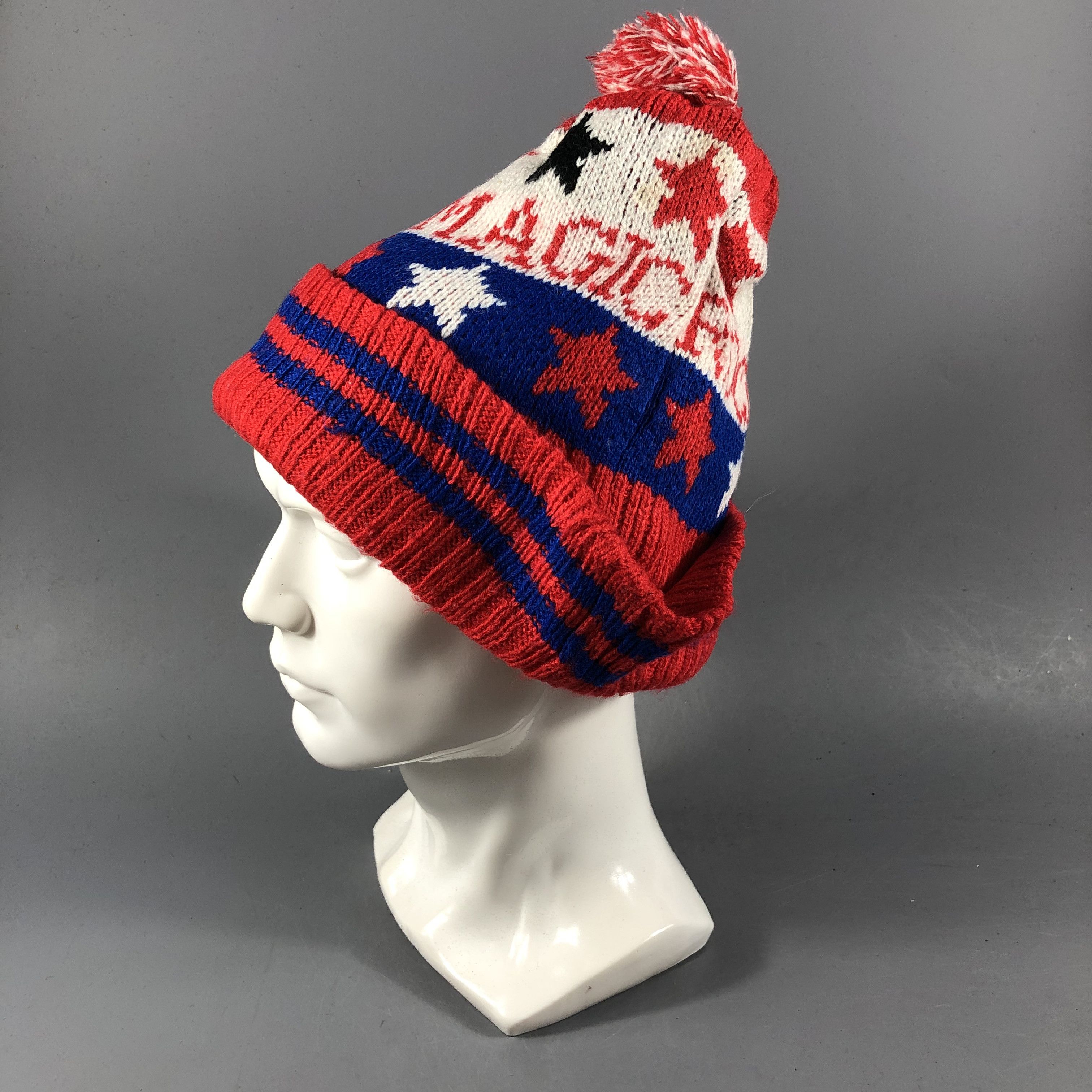 Vintage Magic Rock Slouchy Bobble Beanie Snowcap Snow Hat B845 Size ONE SIZE - 2 Thumbnail