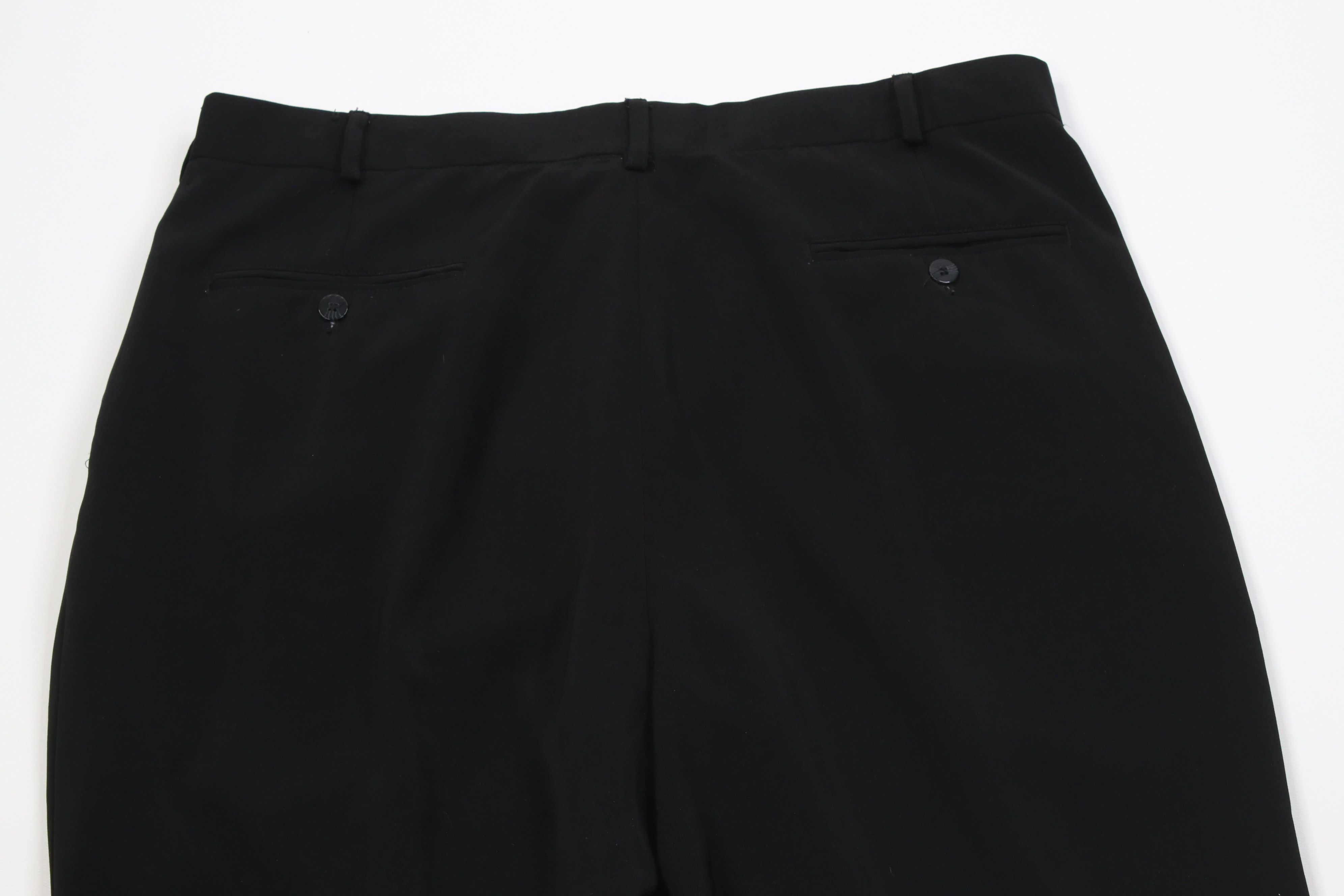 Vintage Vintage 90s Streetwear Microfiber Wide Leg Chino Pants Black Size US 38 / EU 54 - 10 Thumbnail