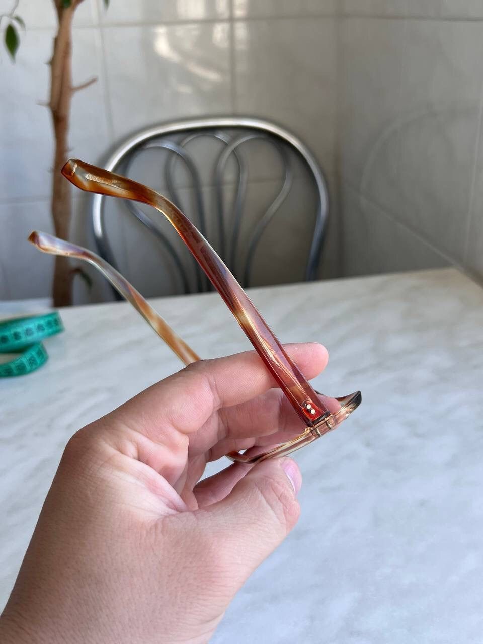 Vintage 70s Vintage Retro Eyeglasses Italy Only Frame Square 1970s Size ONE SIZE - 6 Thumbnail