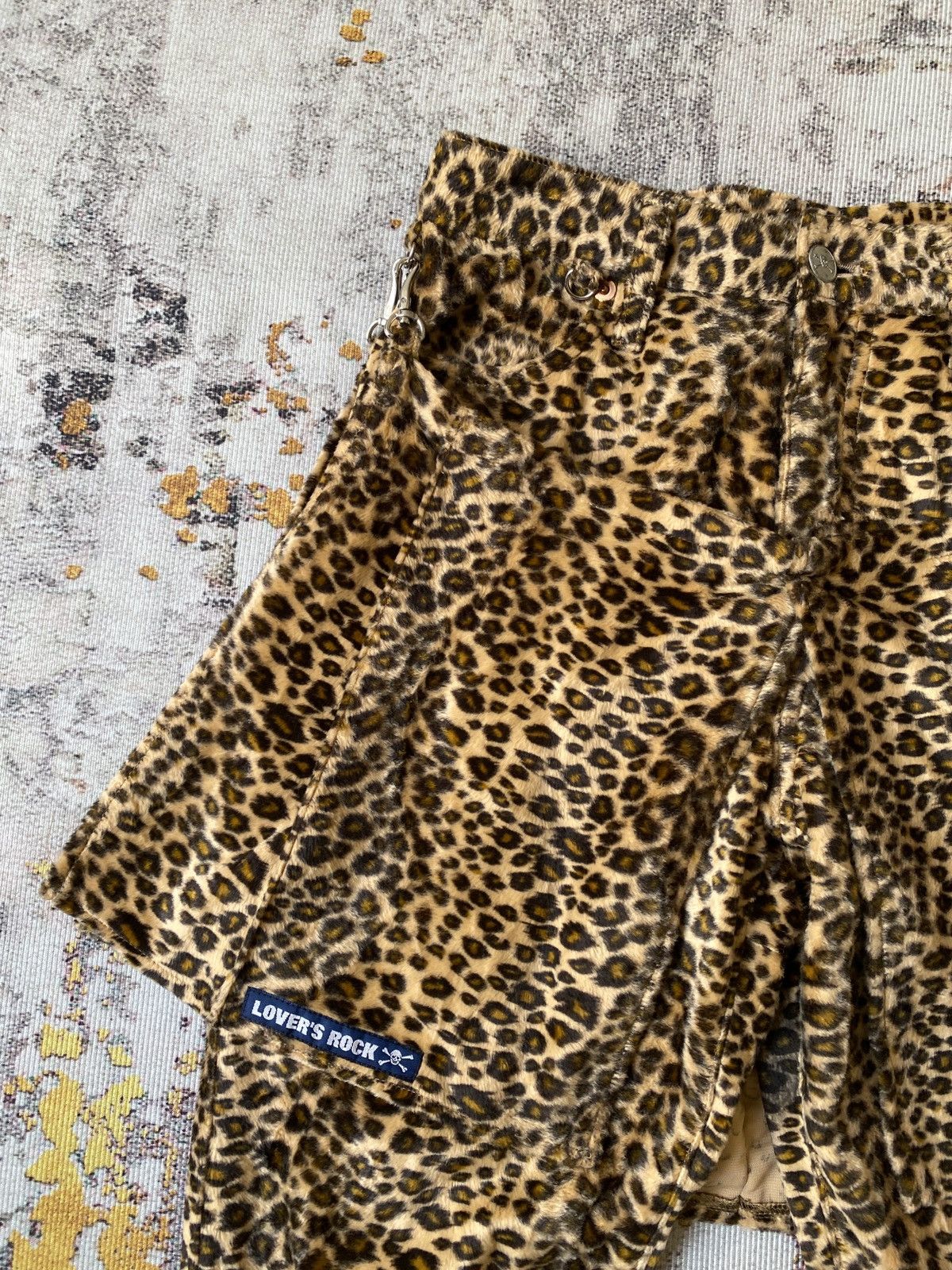 Japanese Brand Vintage Super Love’r Rock Japan Punk Velvet Leopard Bondage Size US 26 / EU 42 - 7 Thumbnail
