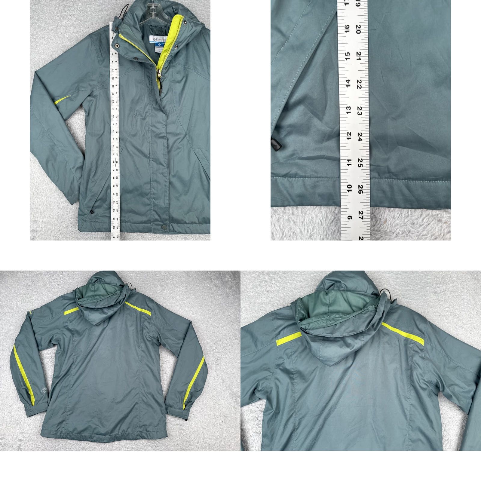 Vintage Columbia Jacket Women Medium Green Interchange 3-in-1 SHELL ONLY Ski Snow Winter Size M / US 6-8 / IT 42-44 - 9 Thumbnail