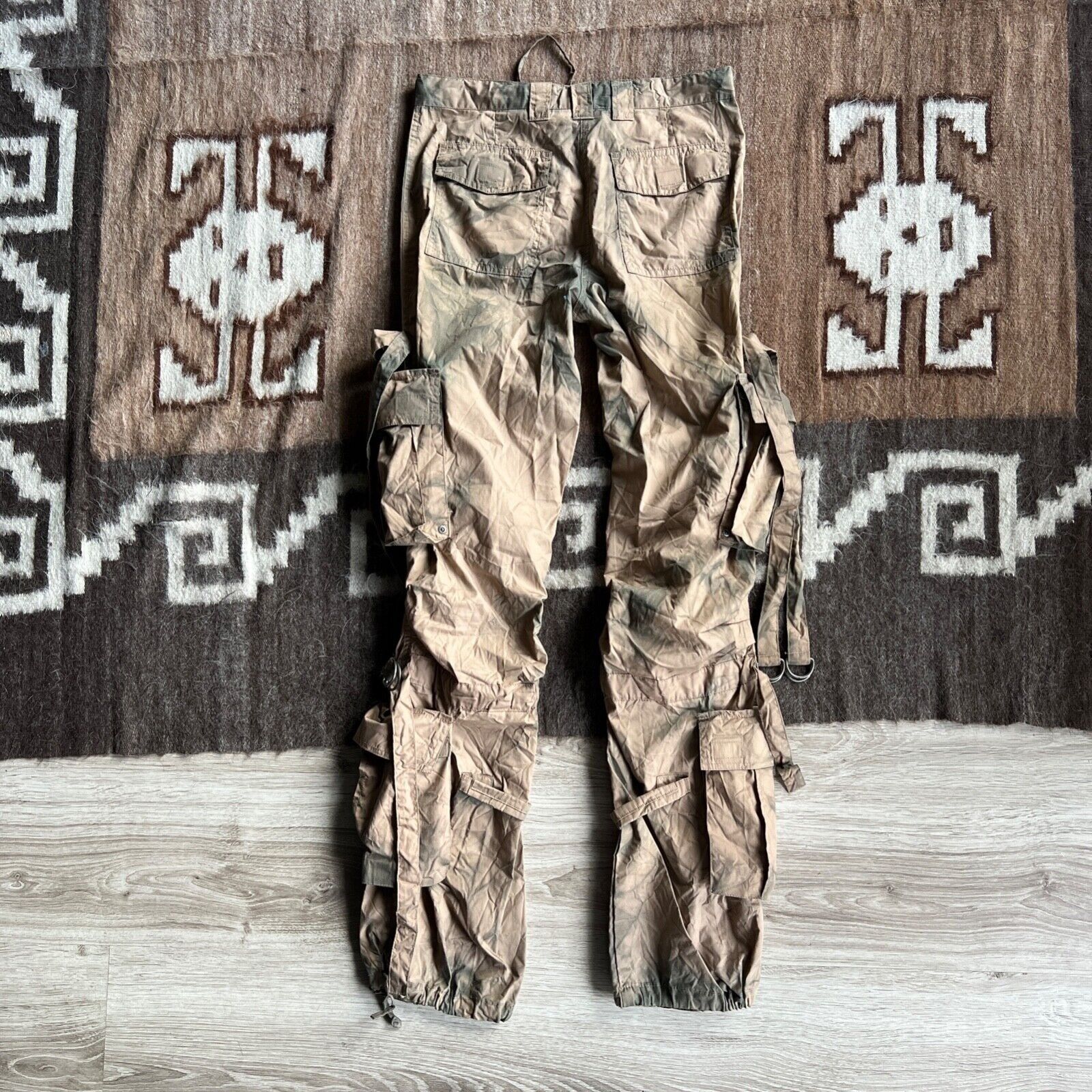 Vintage Million X Y2K Cargo Cotton Bondage Cargo Pants 8914AC Size 28" / US 6 / IT 42 - 2 Thumbnail