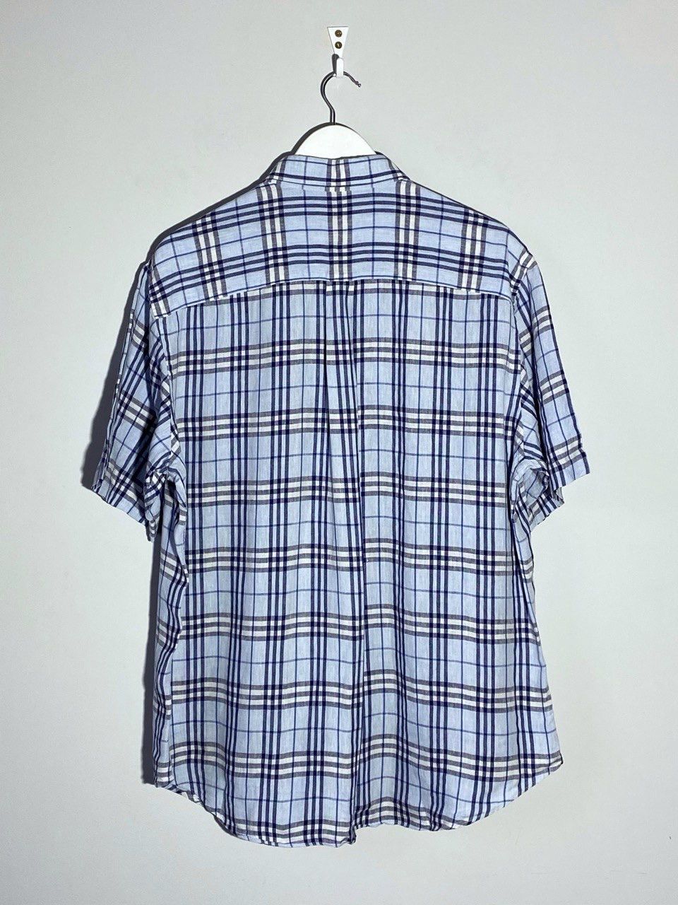 Burberry Burberry London All Over Checked Linen Shirt Rare Item Size US L / EU 52-54 / 3 - 2 Thumbnail
