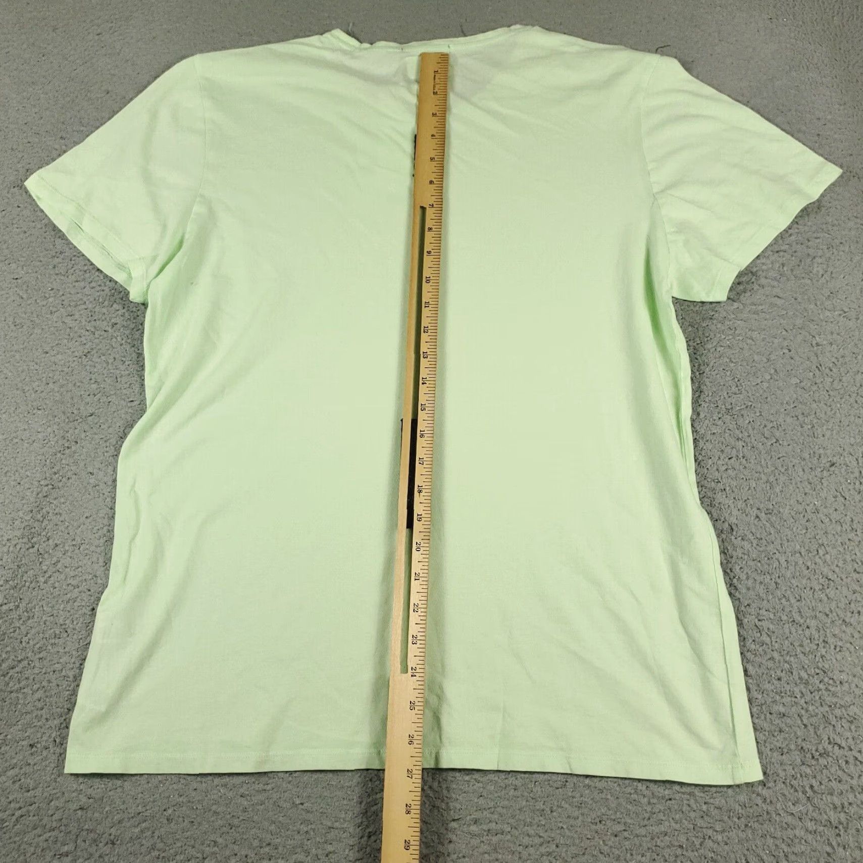 Zara Zara T Shirt Green Large Womens Short Sleeve Cotton Crew Neck Casual Size L / US 10 / IT 46 - 3 Thumbnail