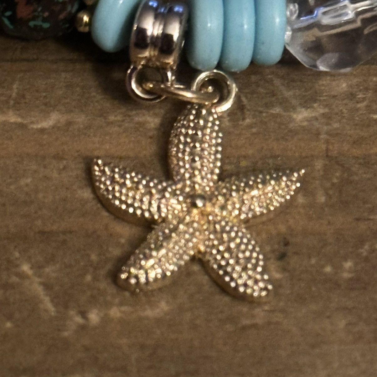 Other Aqua blue starfish charm stretch bracelet Size ONE SIZE - 5 Thumbnail