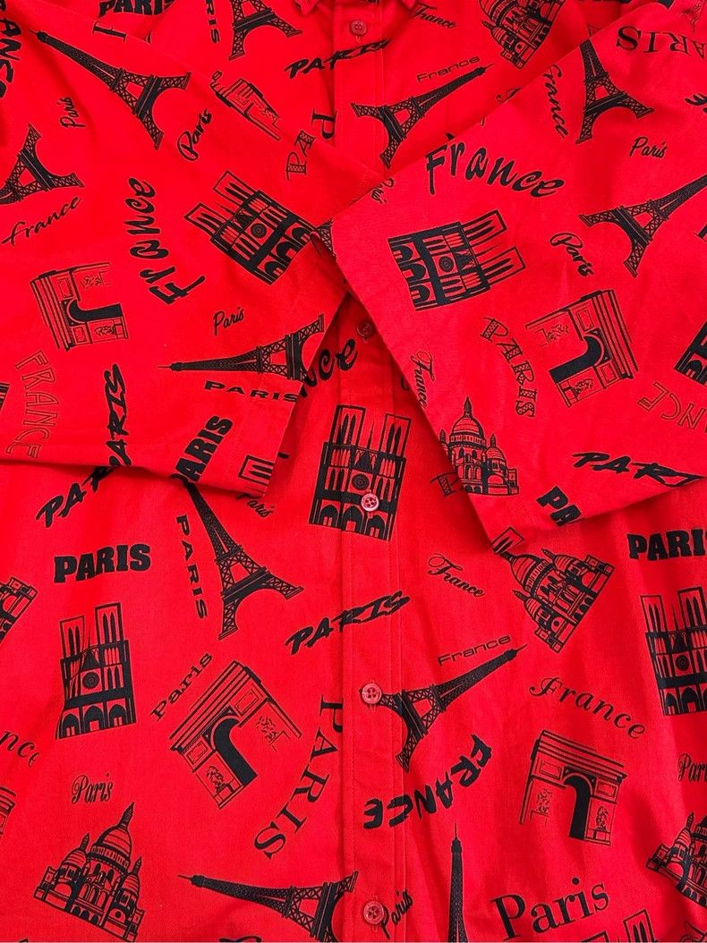 Balenciaga Balenciaga Paris Eiffel Tower Arc de Triomphe Element Print Size US XXS / EU 40 - 6 Thumbnail