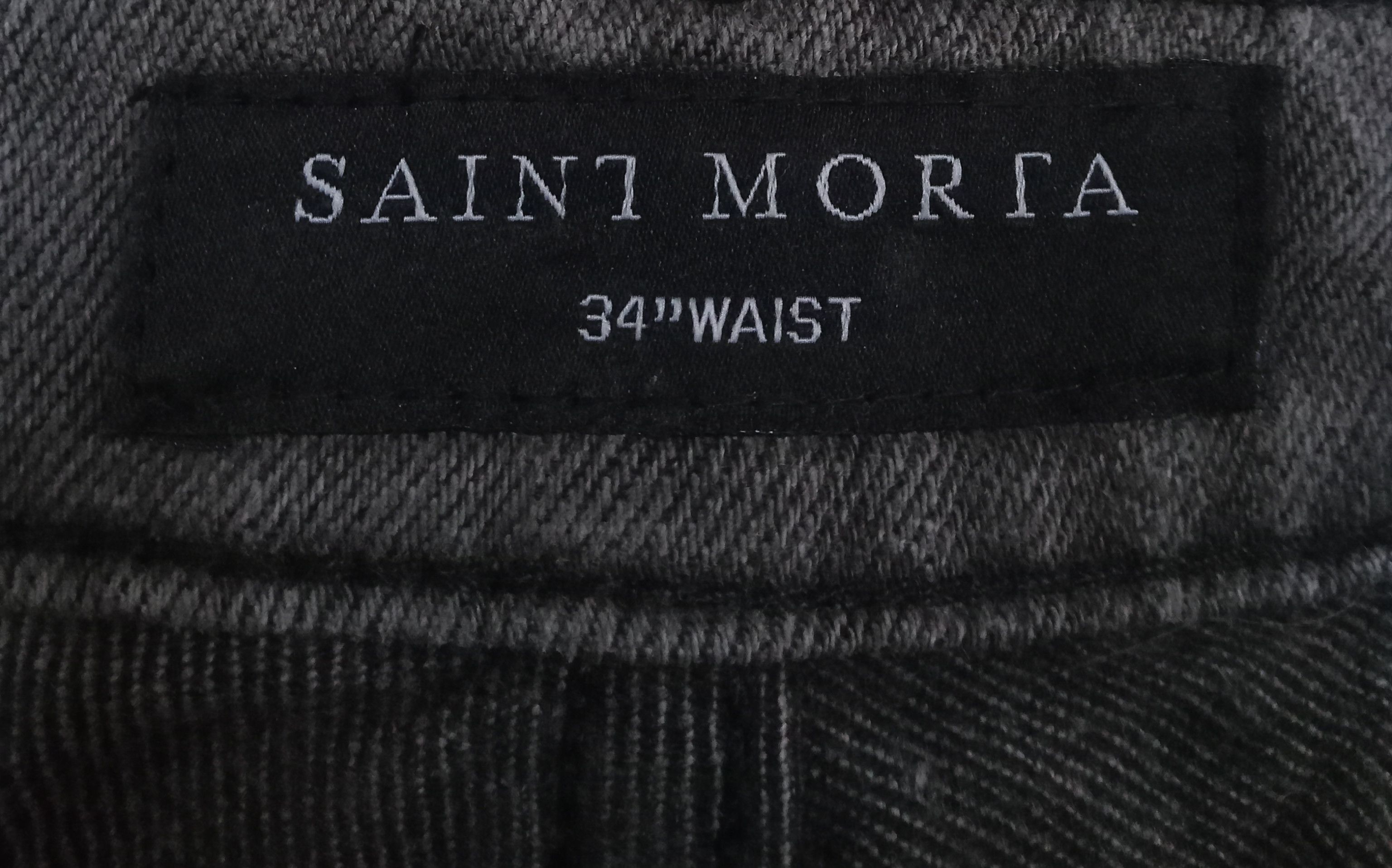 Other Saint Morta Destroyer Rare Design Distressed Jeans Size US 35 - 5 Thumbnail