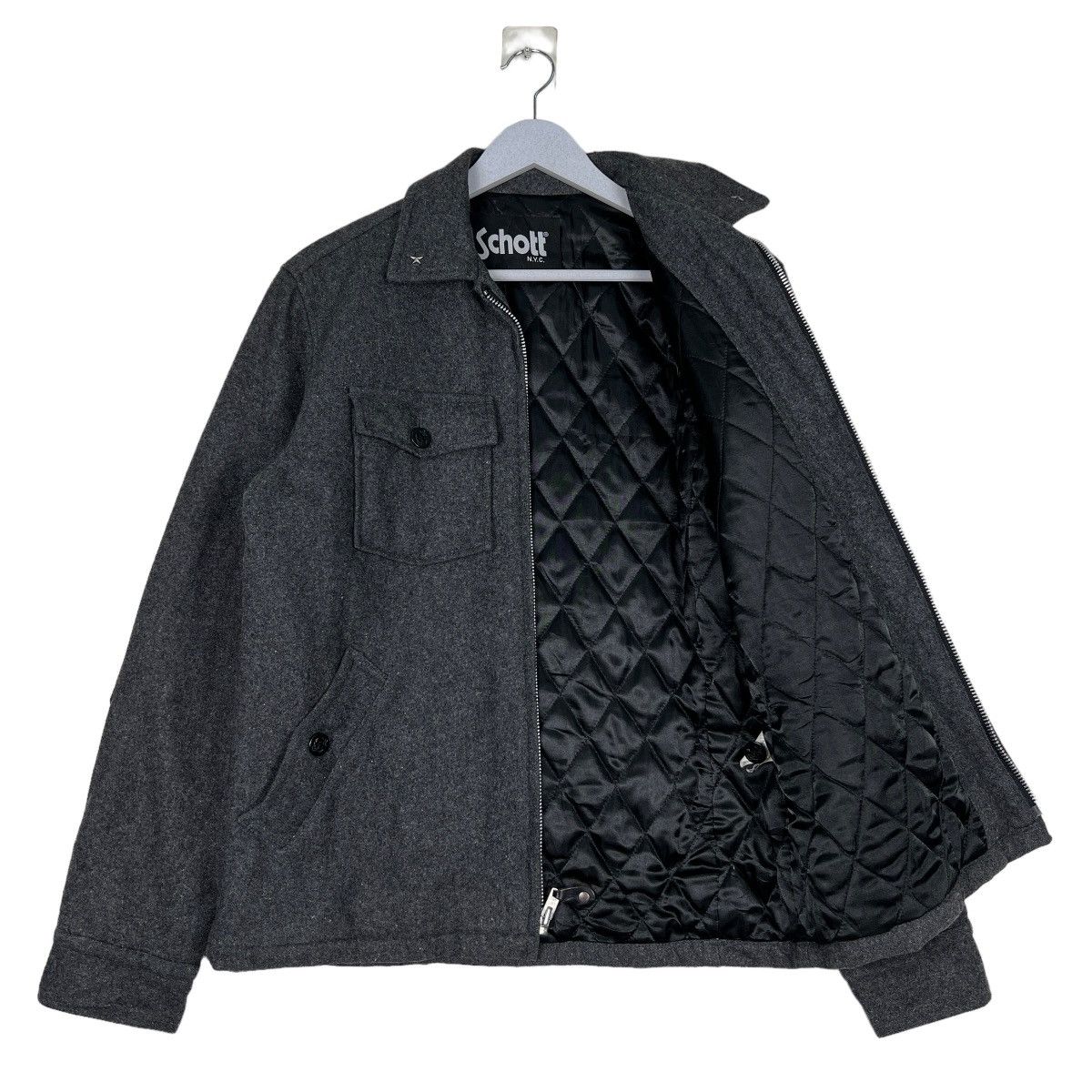 🔥 SCHOTT NYC WOOL QUILTED LINING JACKET