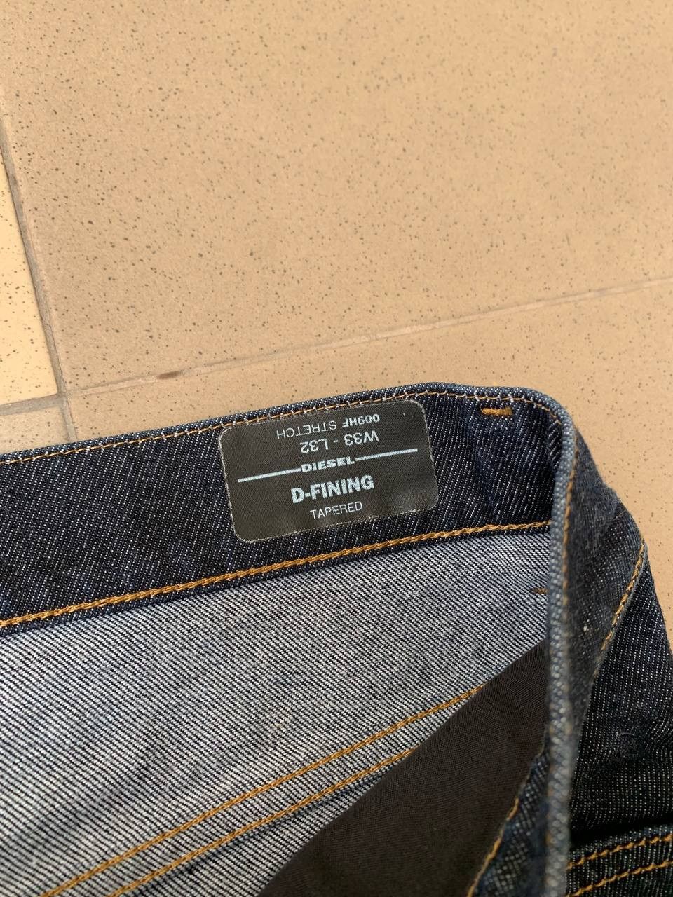 Diesel × Japanese Brand Vintage Diesel Jeans slim D-strukt Stretch Red Logo Size US 33 - 12 Thumbnail