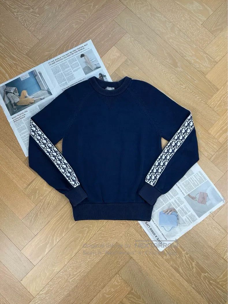 Dior Dior Side letter pattern pullover straight long-sleeved sw Size US S / EU 44-46 / 1 - 1 Thumbnail