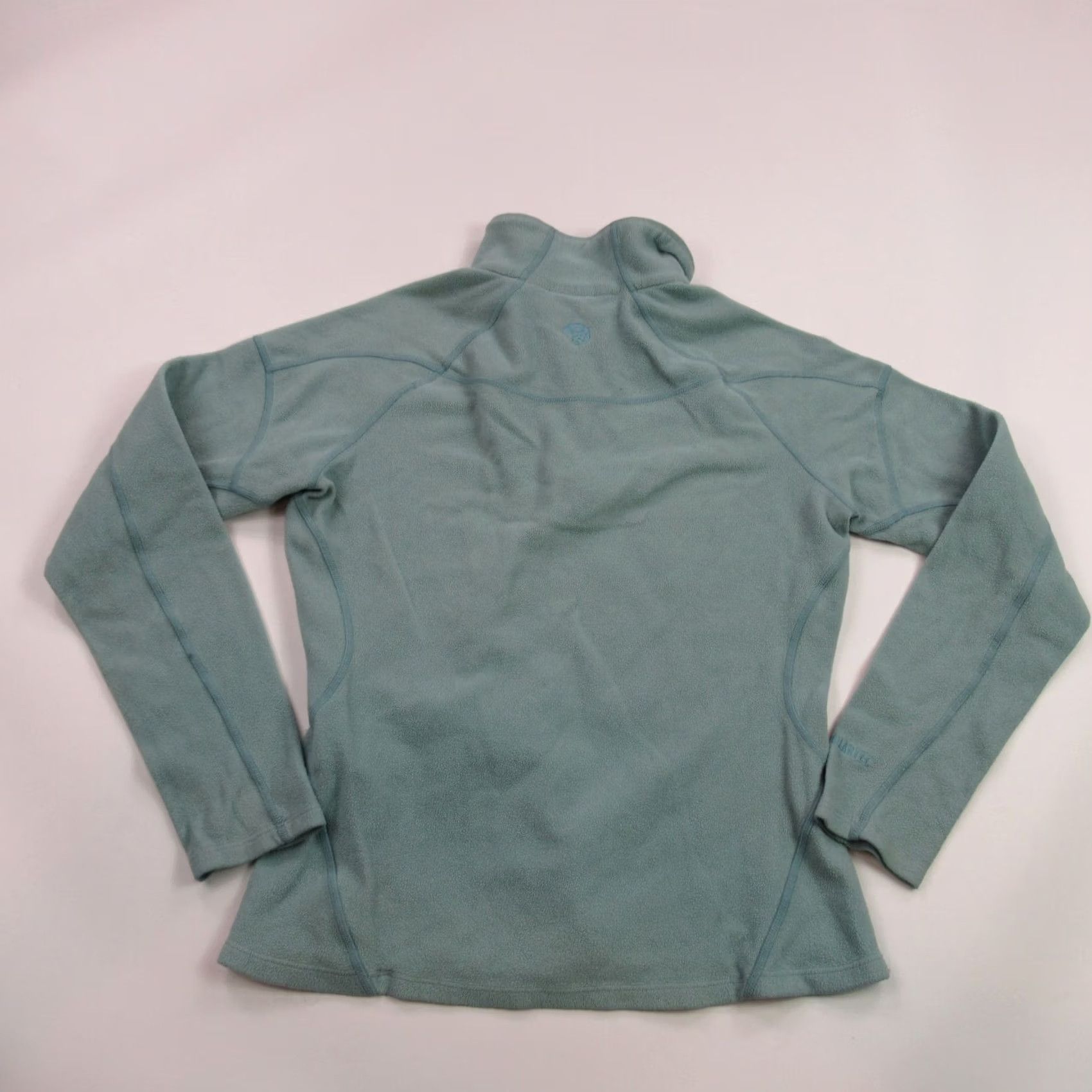 Mountain Hardwear Mountain Hardwear Sweater Womens Medium Long Sleeve High Neck 1/4 Zip Green Pullover Casual Regular Knit Fleece Size M / US 6-8 / IT 42-44 - 7 Thumbnail