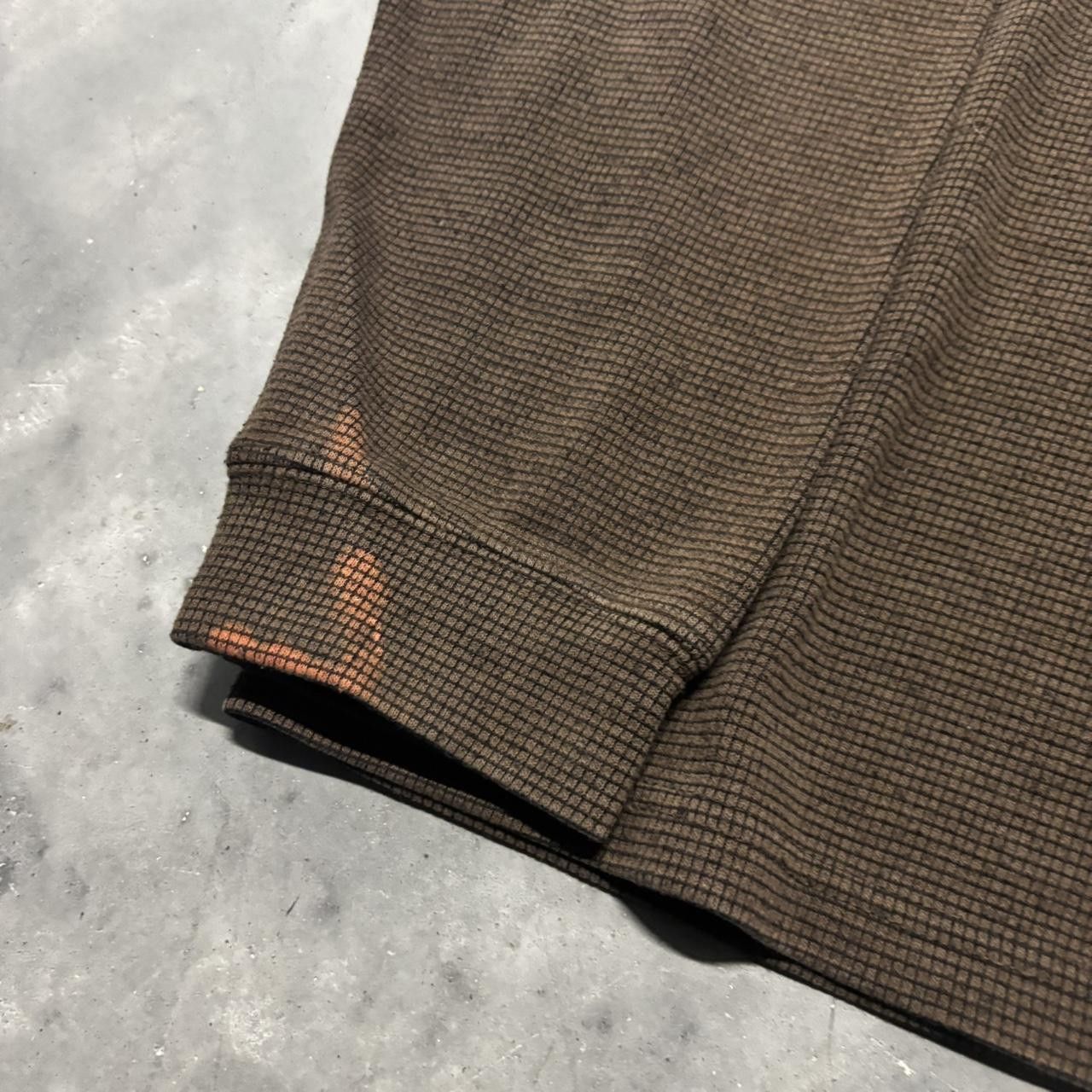 Japanese Brand × Vintage Crazy Vintage Y2K/2000s Grunge Brown Striped Skater Style Light Sweater! Size US L / EU 52-54 / 3 - 3 Thumbnail