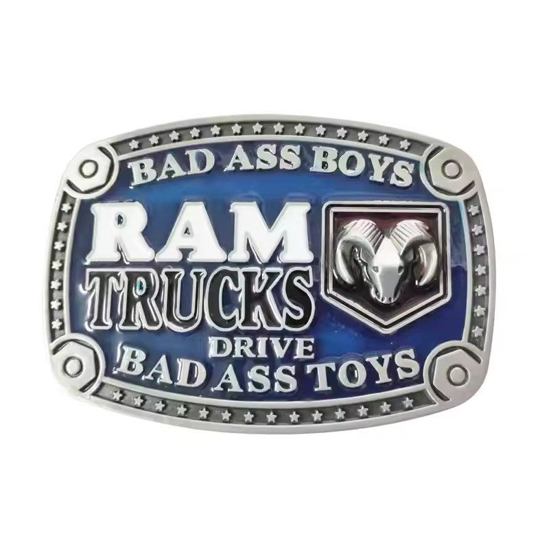Japanese Brand × Vintage RAM Trucks Drive Bad Ass Toys Belt Buckle ( no belt ) Size ONE SIZE - 1 Thumbnail