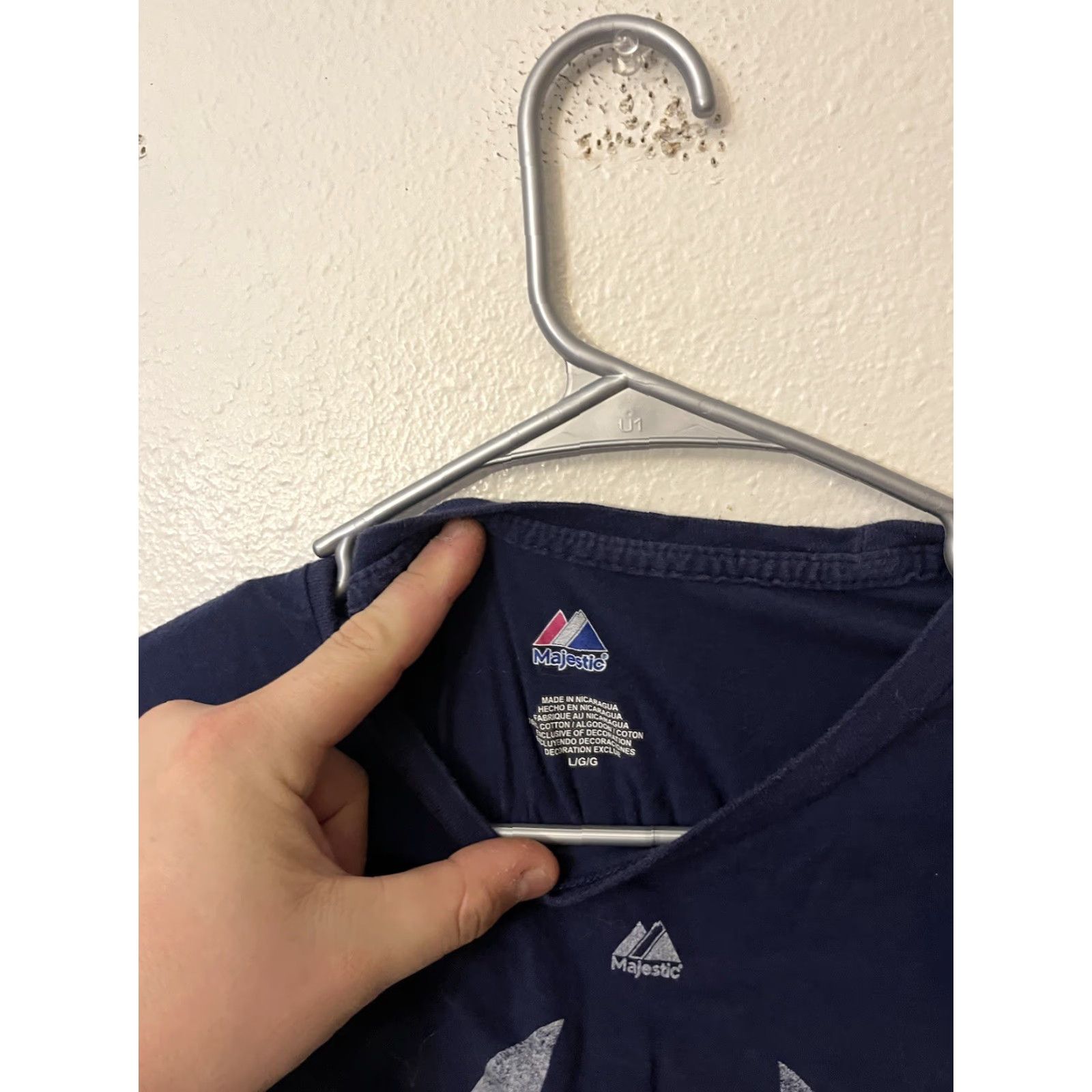 Vintage New York Yankees T-Shirt Women’s L Blue Baseball Top Derek Jeter Size L / US 10 / IT 46 - 2 Thumbnail