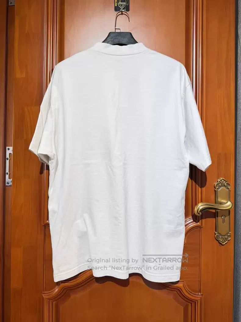Balenciaga Balenciaga White Logo Short Sleeve T-Shirt Size US M / EU 48-50 / 2 - 2 Thumbnail