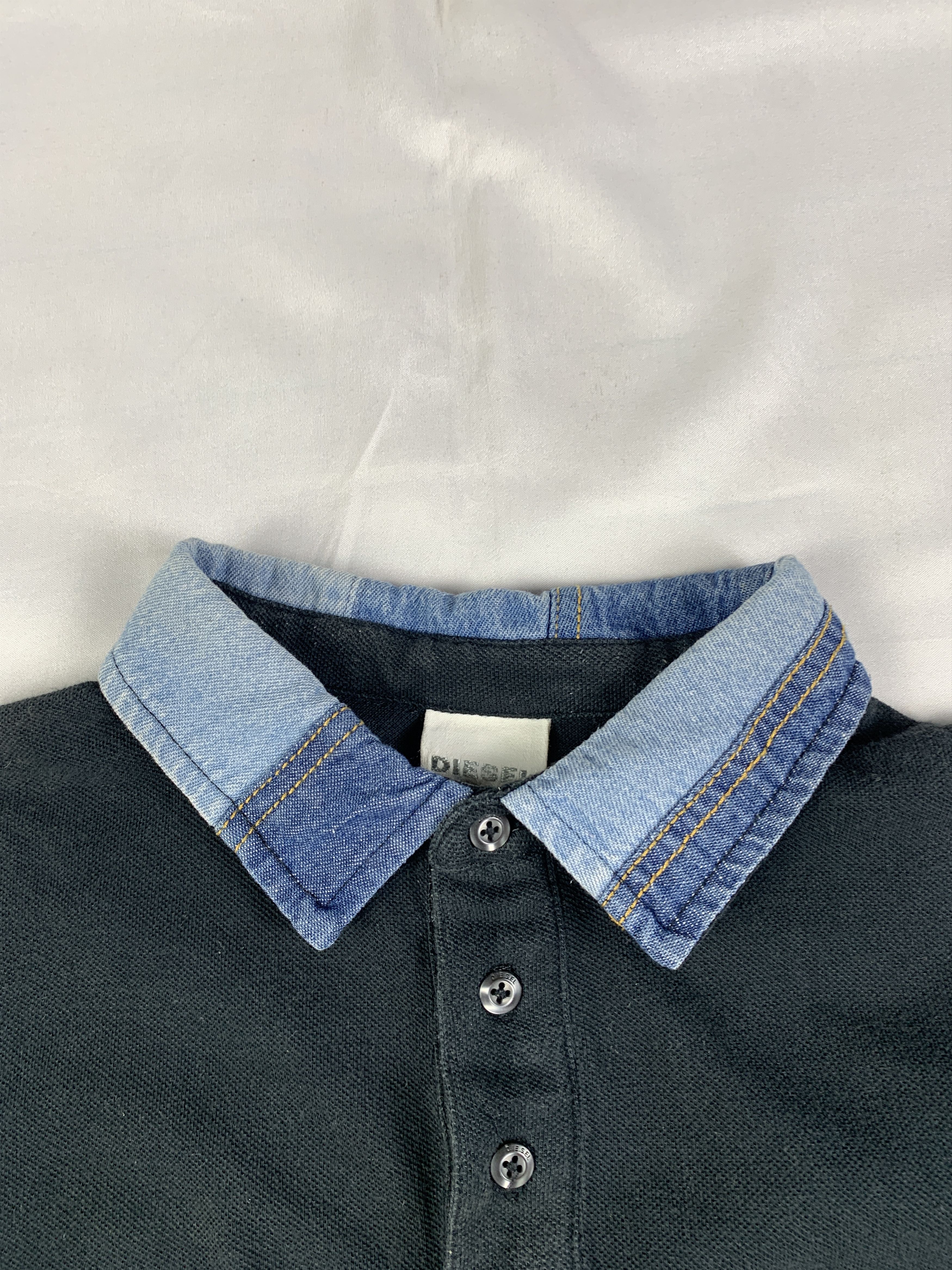 Diesel Diesel Black Embroidered Baby Polo (M) Size S / US 4 / IT 40 - 6 Thumbnail