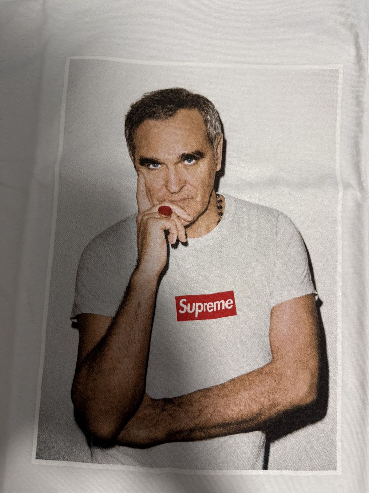 Supreme Supreme white morrissey photo tee T-shirt Size US M / EU 48-50 / 2 - 2 Thumbnail