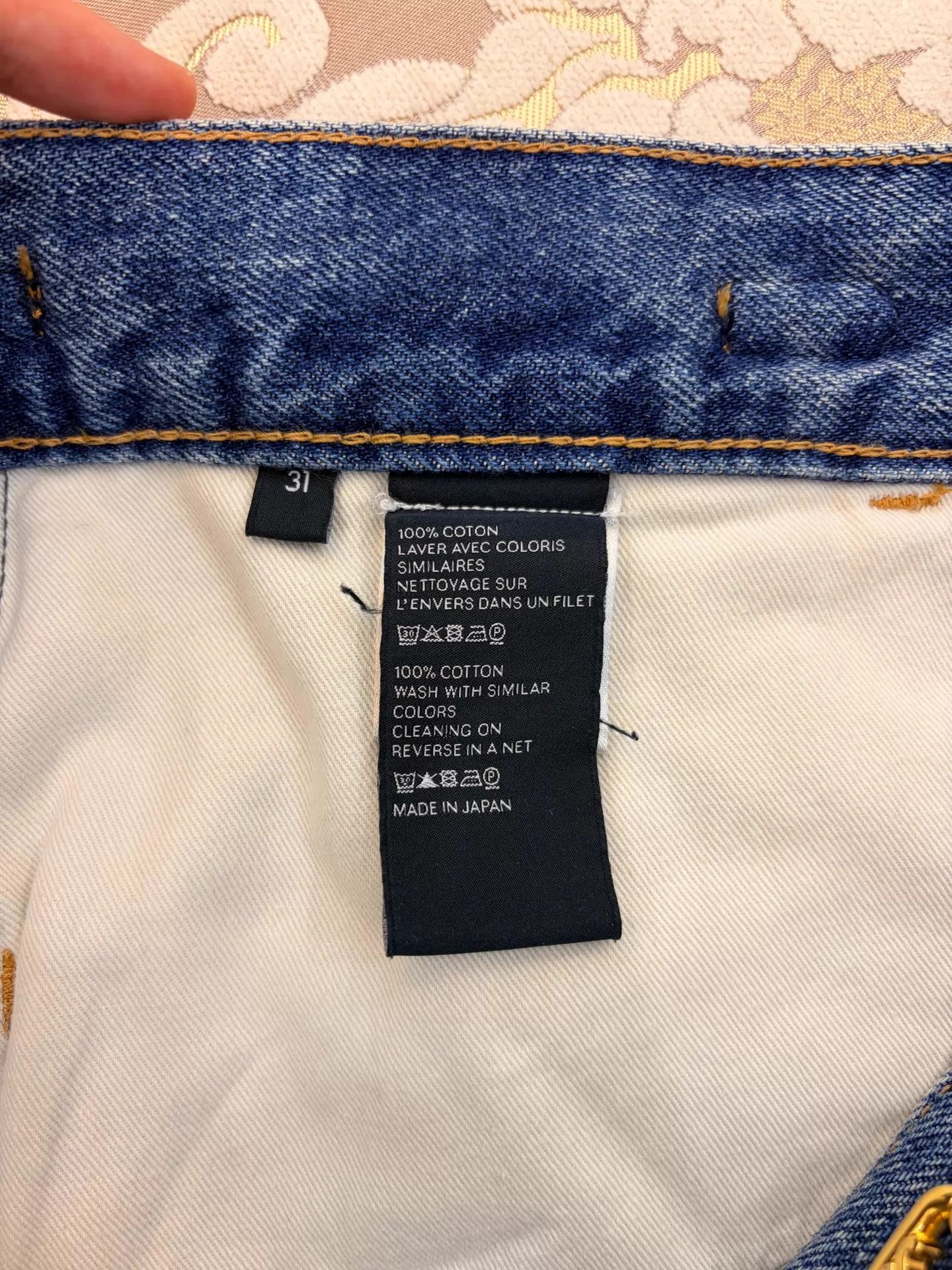 Celine Celine 22ss Carrot Jeans Washed Blue Gold Chain 31 | Grailed