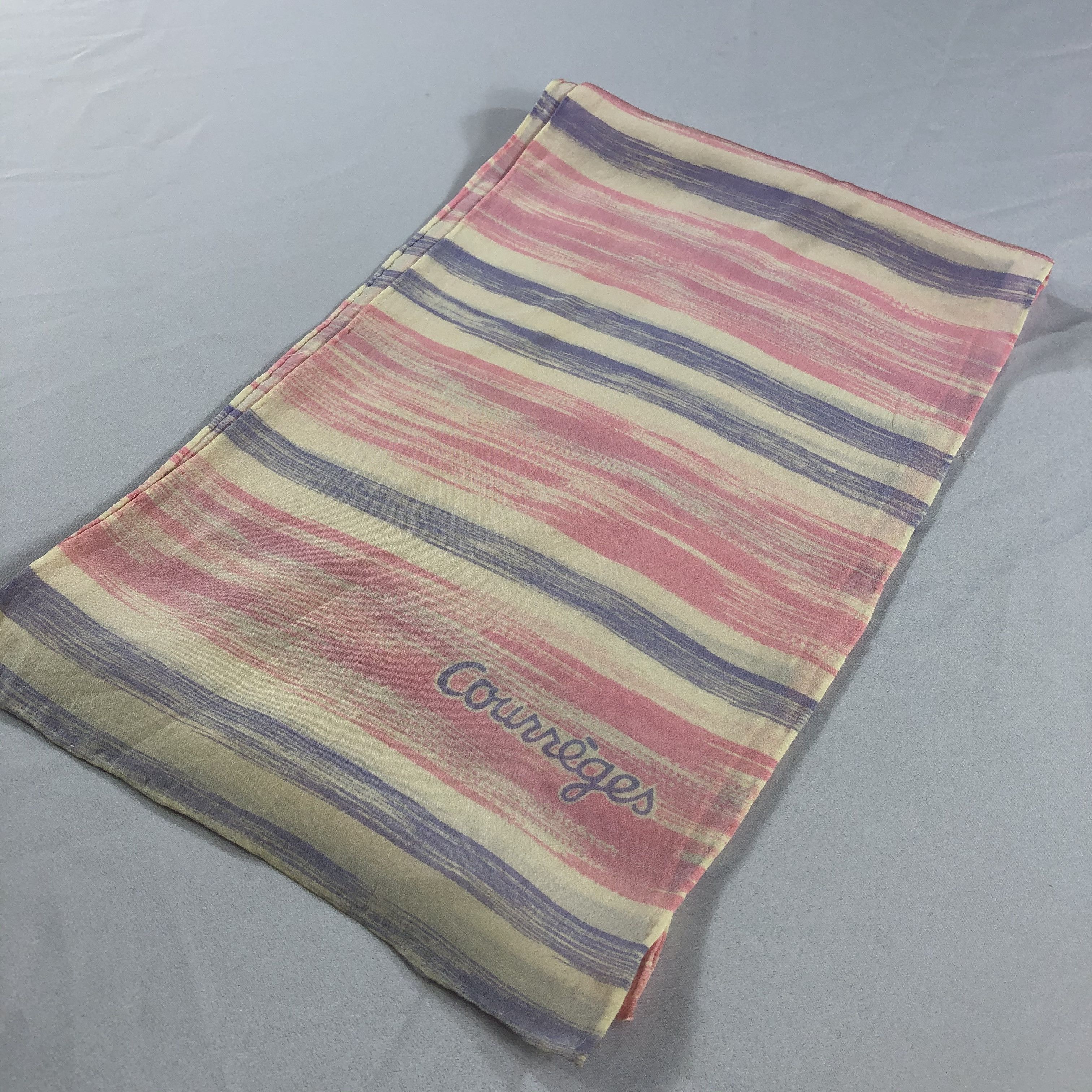 Courreges Vintage Courreges Silk Scarf Size ONE SIZE - 4 Thumbnail