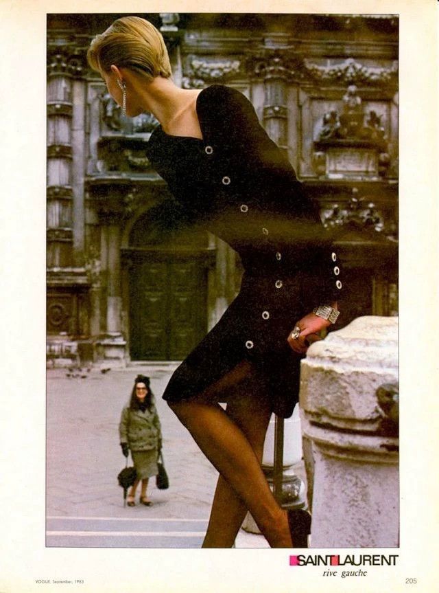 Yves Saint Laurent YSL 80s Rive Gauche Black SilkVelvet Dress FR42 Size M / US 6-8 / IT 42-44 - 7 Thumbnail