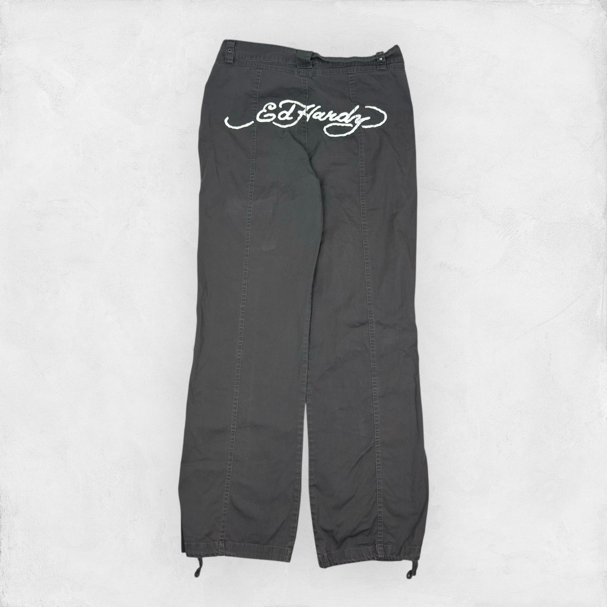 Ed Hardy Ed Hardy X Urban Outfitters Women's Gray Cotton Cargo Pant S Size 30" / US 8 / IT 44 - 1 Thumbnail