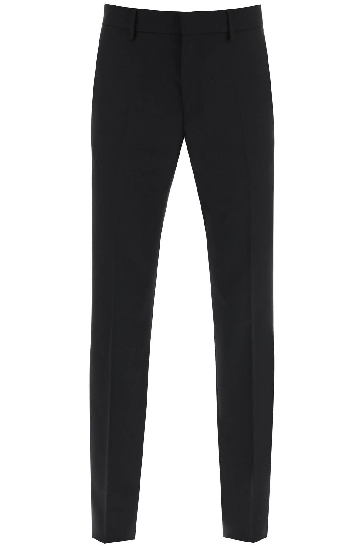 image of Versace Tailoring Cigarette Pants in Nero, Men's (Size 36)