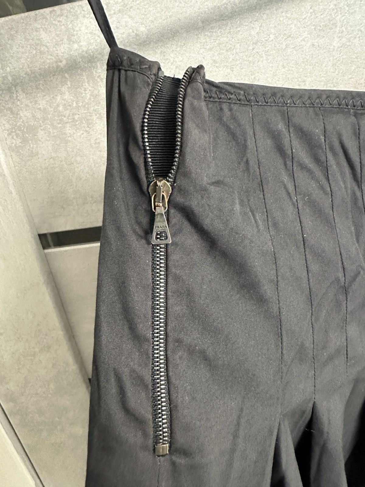 Prada Midi Skirt black women’s vintage Size 40" / US 18 - 5 Thumbnail