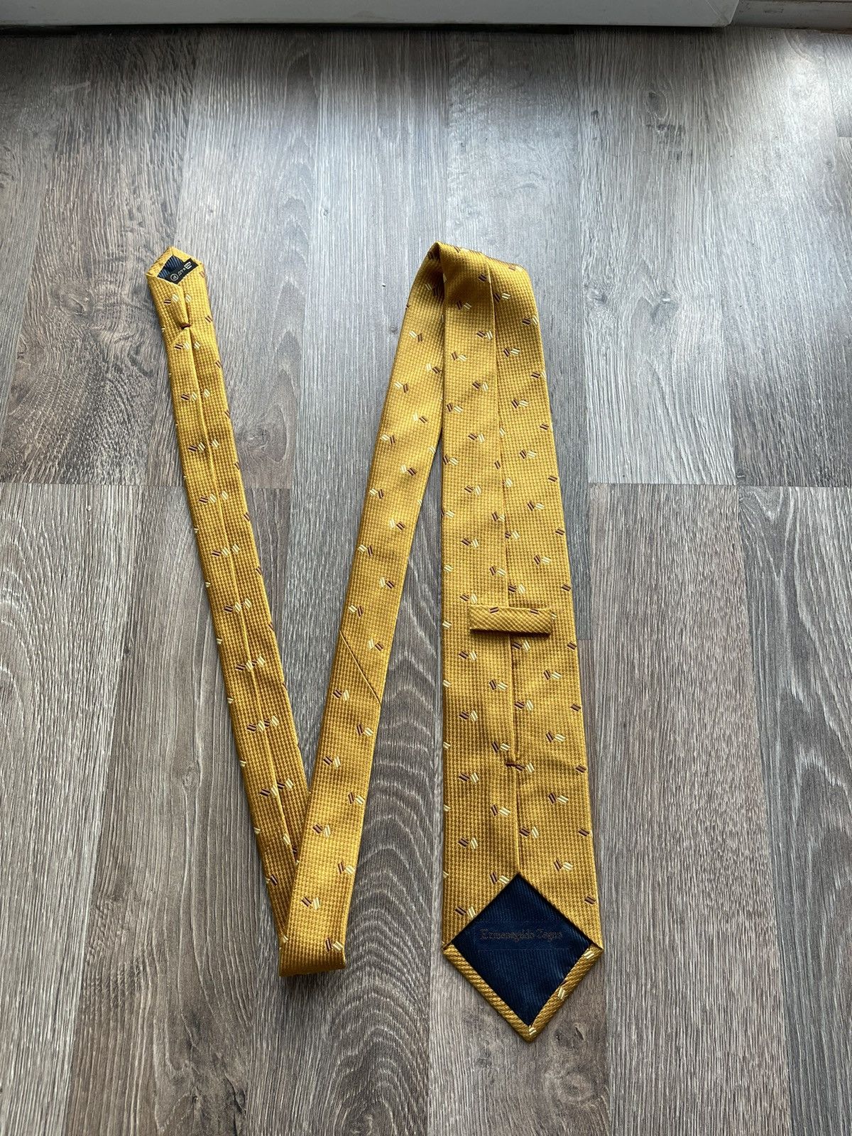 Ermenegildo Zegna × Vintage Ermenegildo Zegna Italian made silk tie Size ONE SIZE - 2 Thumbnail