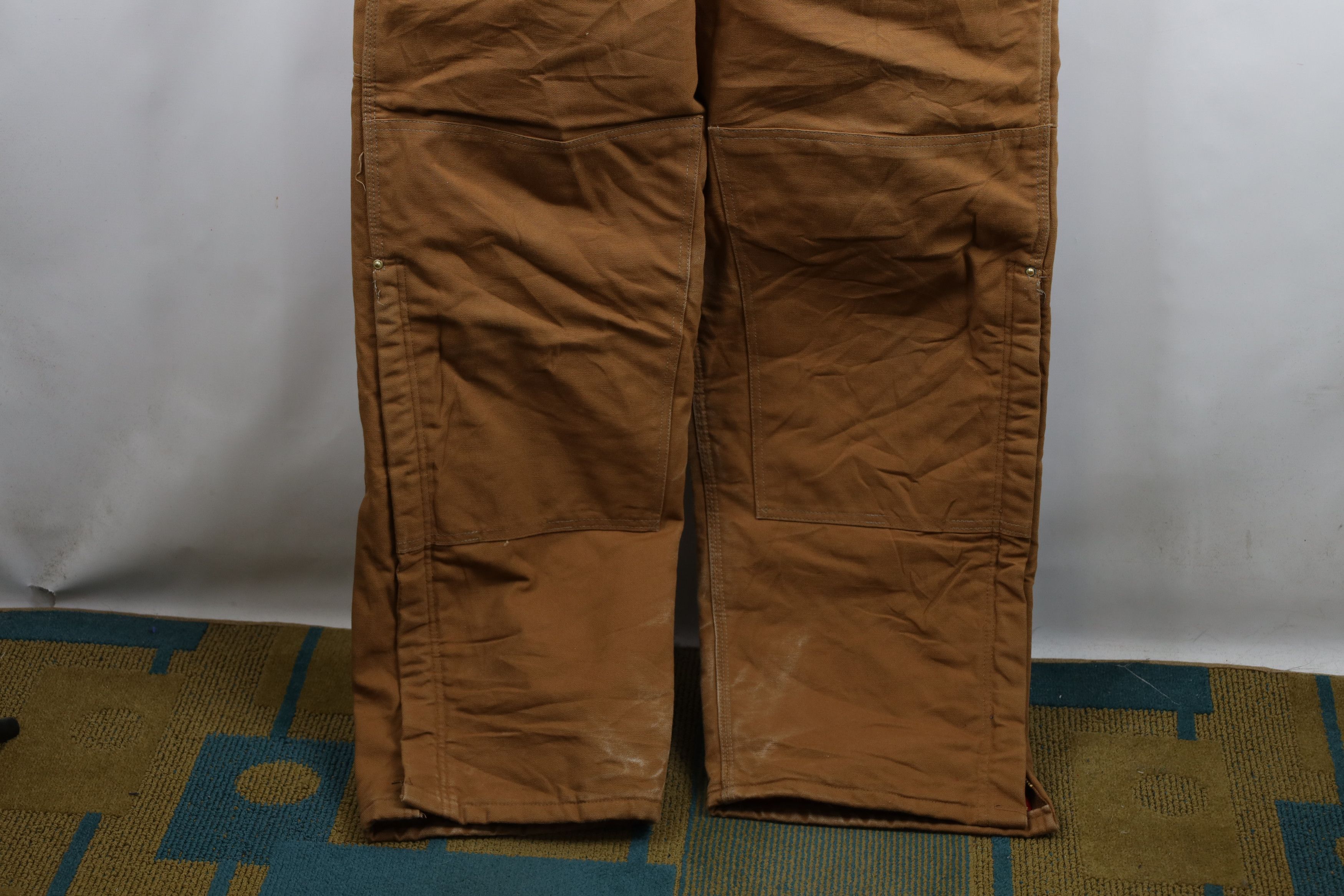 Carhartt Vintage Y2K 2003 Carhartt Distressed Quilted Overalls Size US 44 / EU 60 - 4 Thumbnail