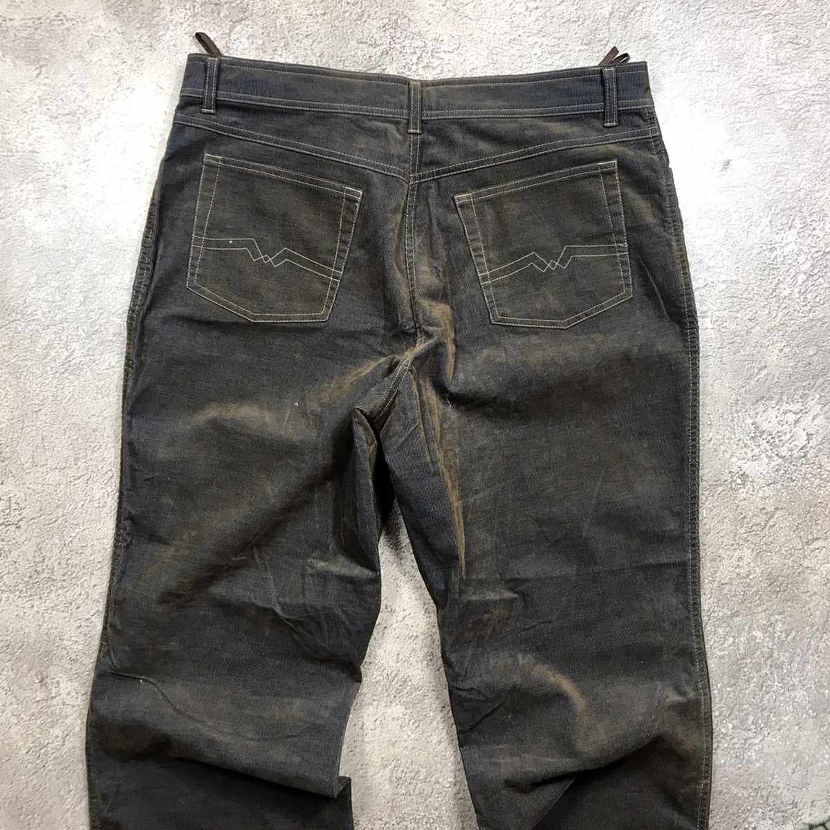 Vintage Vintage 90s Baggy Cargo Pants Olive Grunge Workwear Faded 32 Size 32" / US 10 / IT 46 - 5 Thumbnail