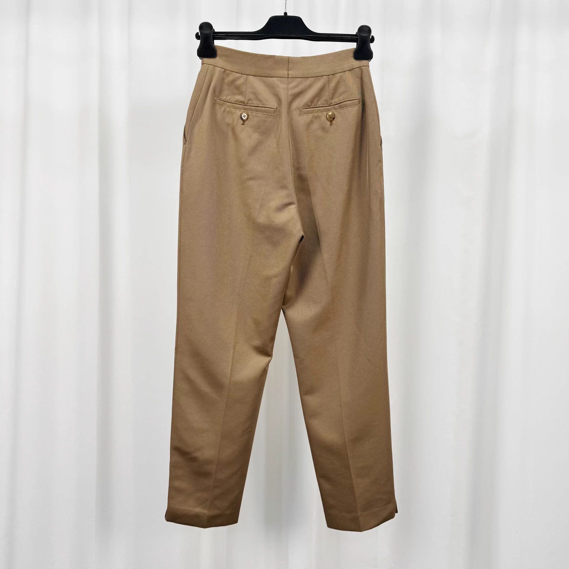 Burberry Burberry Khaki Wool Chinos UK6 99 New Size 26" / US 2 / IT 38 - 2 Thumbnail