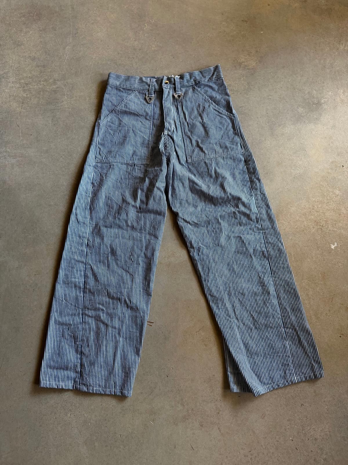 Reworked david turner Hickory Stripped Baggy Pants Sz 34x31