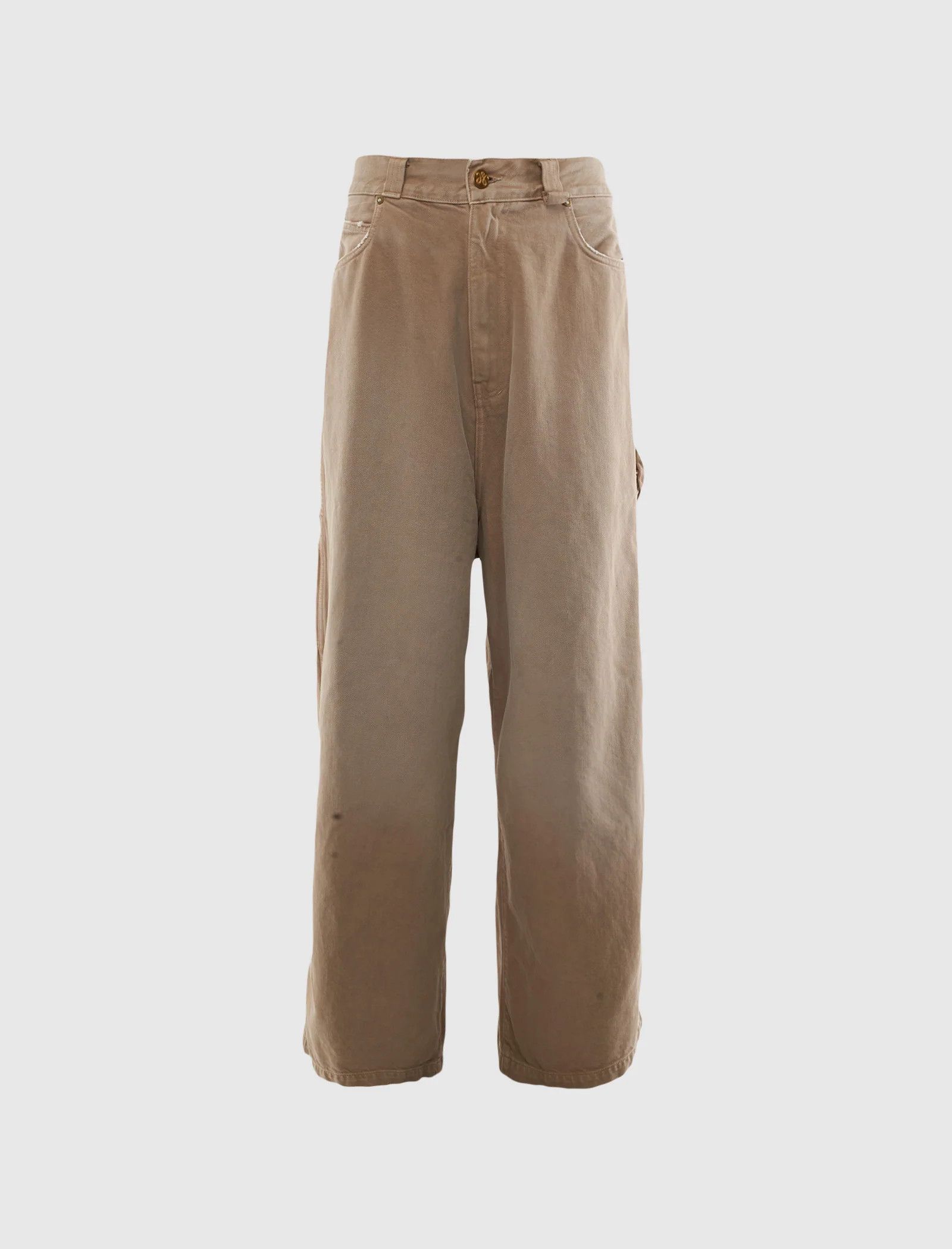 Willy Chavarria o1s1v1r1oon0825 Xl Carpenter Jean in Light Beige/Travertine Size US 36 / EU 52 - 1 Thumbnail