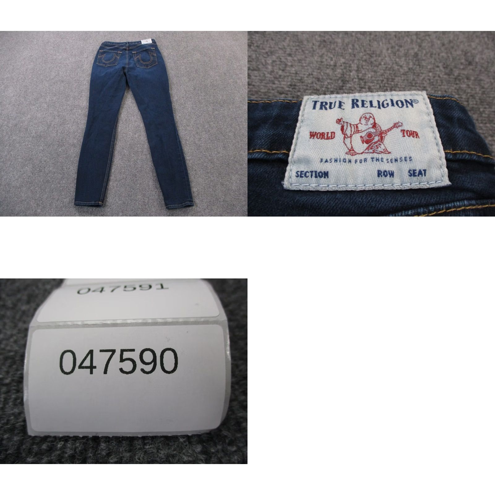 True Religion True Religion Jeans Womens 31 Blue Denim Jennie High Rise Skinny USA Made Jeans Women 31 Blue Denim USA 90s Size 29" - 9 Thumbnail