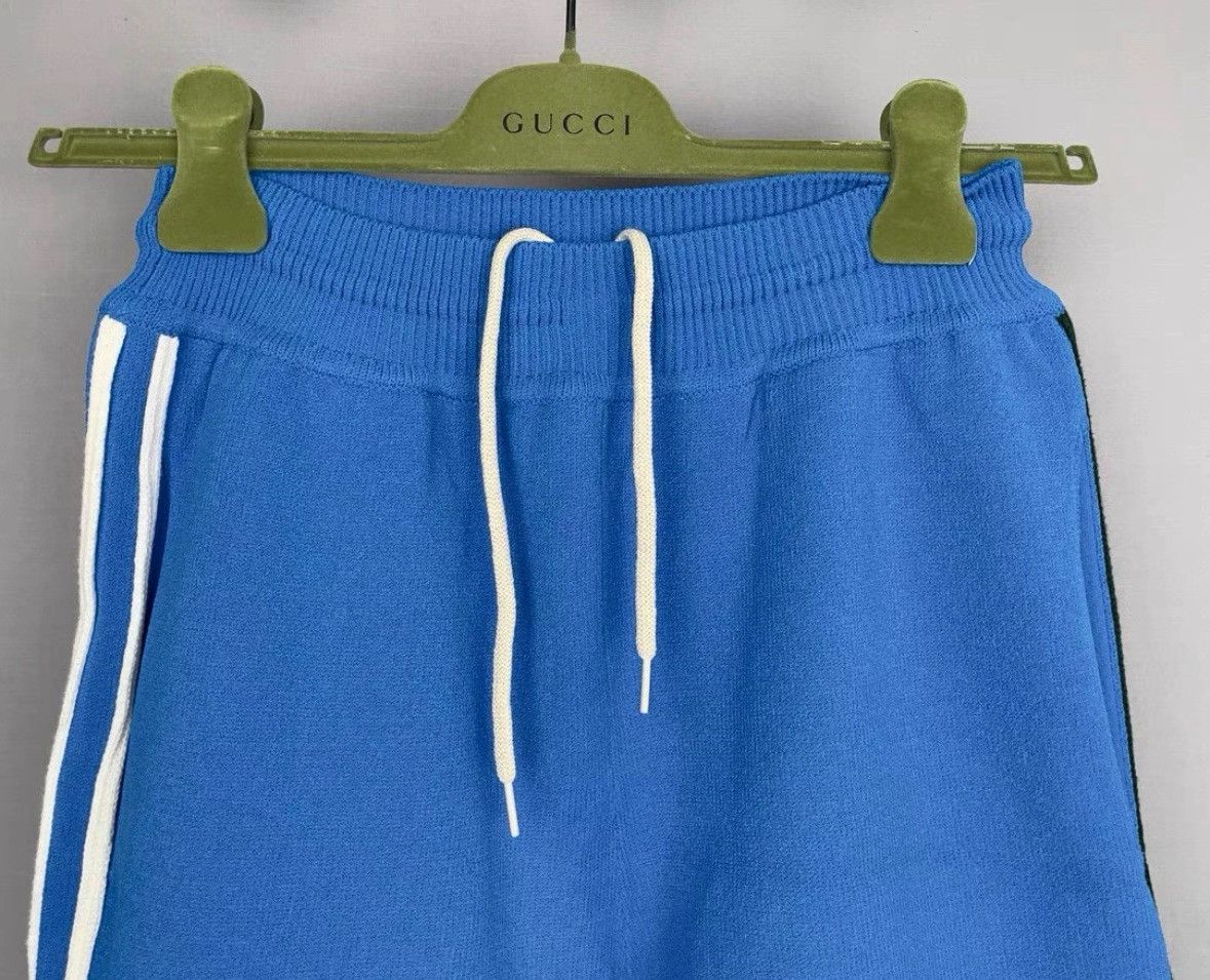 Gucci gucci x adidas blue embroidered logo shorts. Size US 27 - 3 Thumbnail