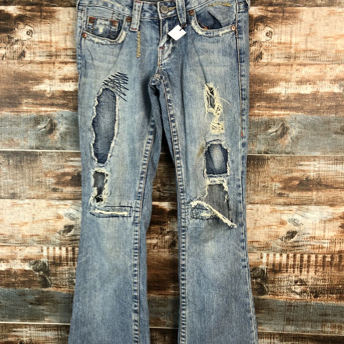 True Religion DLL True Religion Blue Distressed ripped Denim Pants #A2143 Size 26" / US 2 / IT 38 - 5 Thumbnail